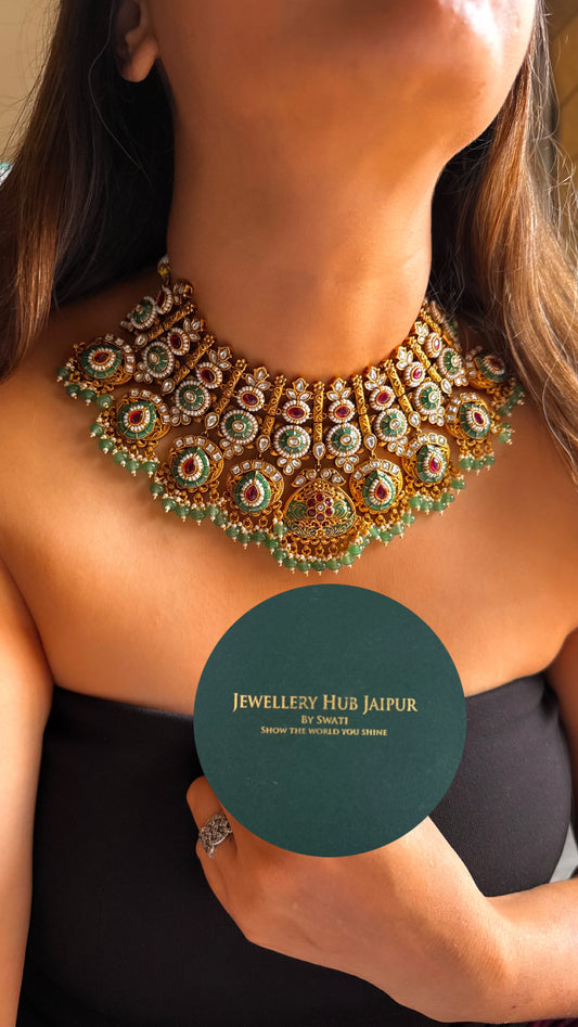 Rajwada art Tribhuvan Das zaveri inspired necklace