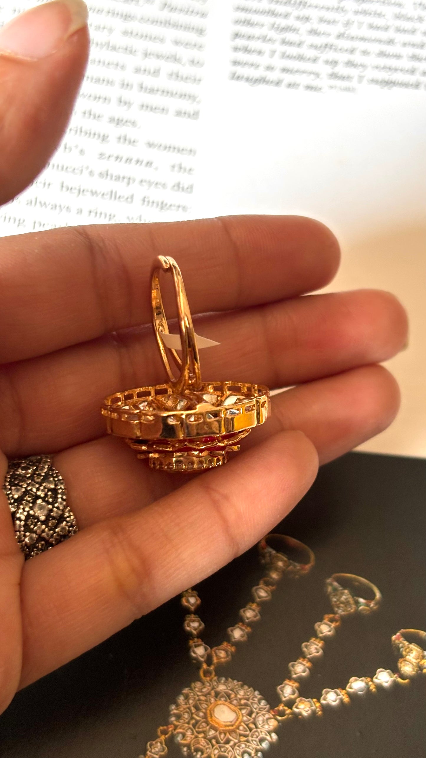 Ruby real moissanite Ring