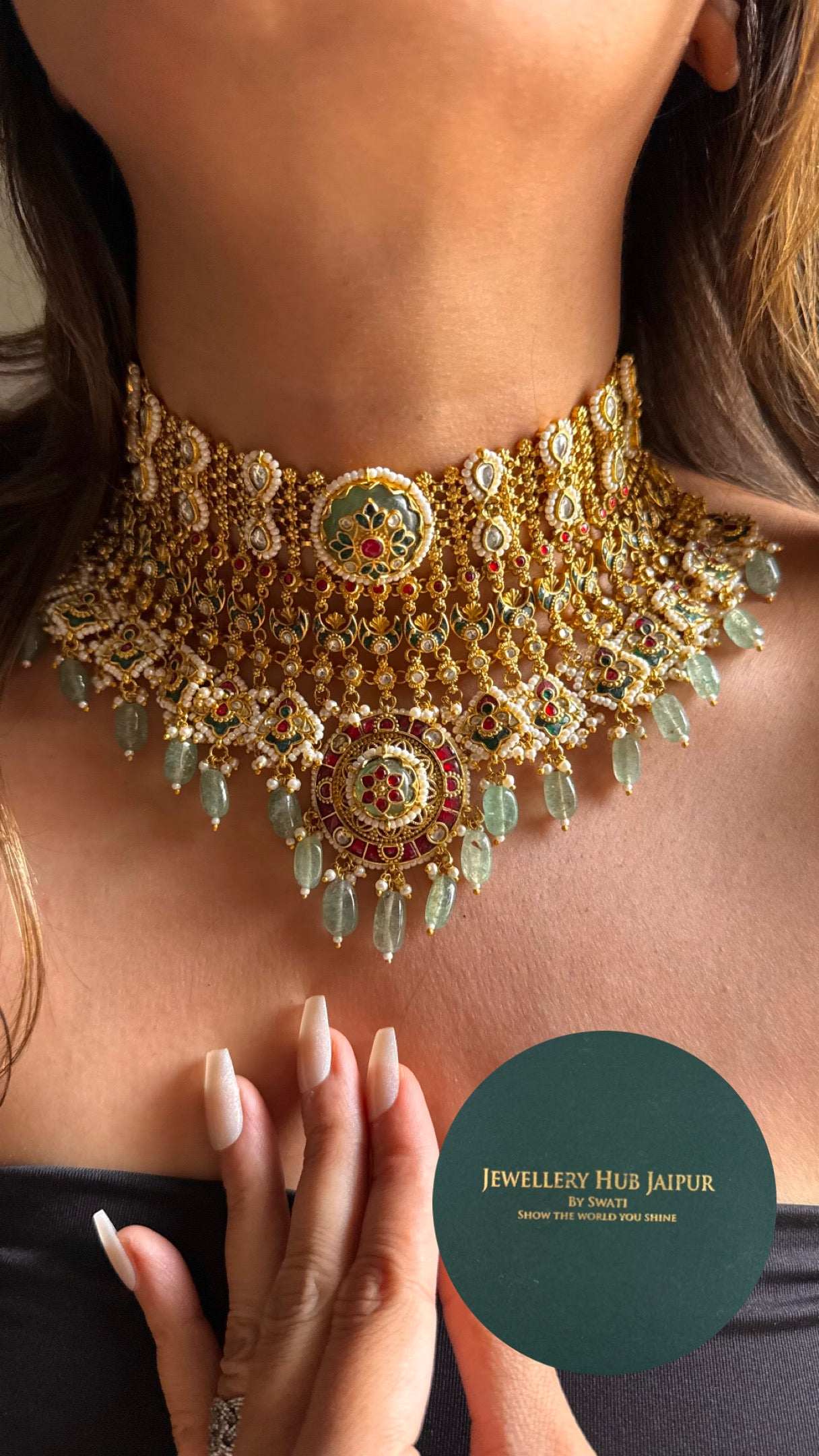 Heritage Ranisa inspired bridal asia handmade Necklace