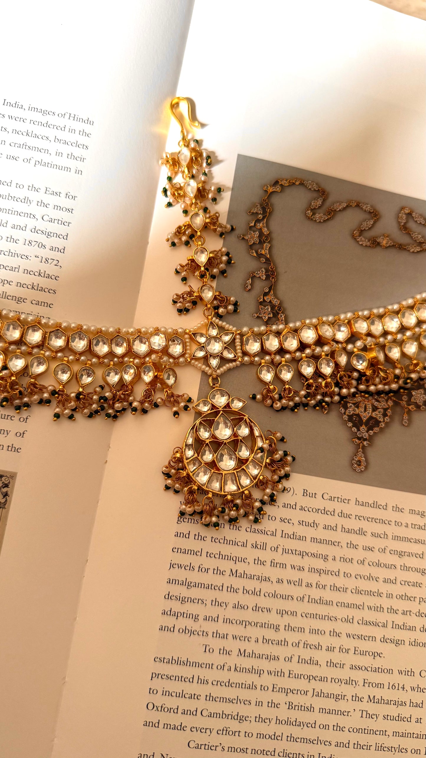 Paachi Kundan heritage sheeshpatti
