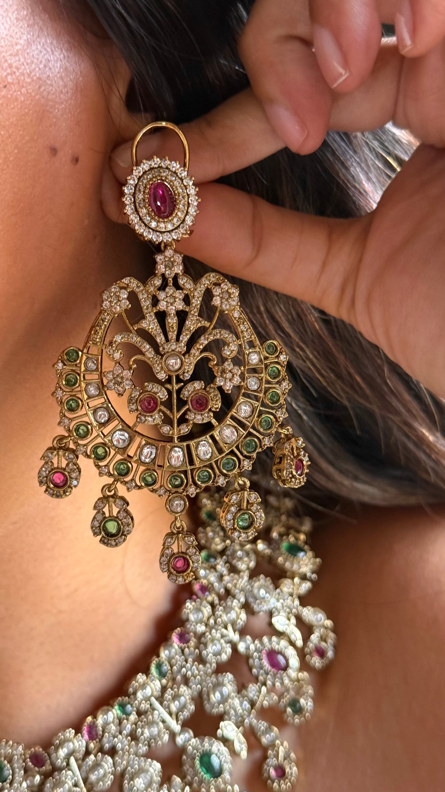 Anokhi floral designer collar Necklace