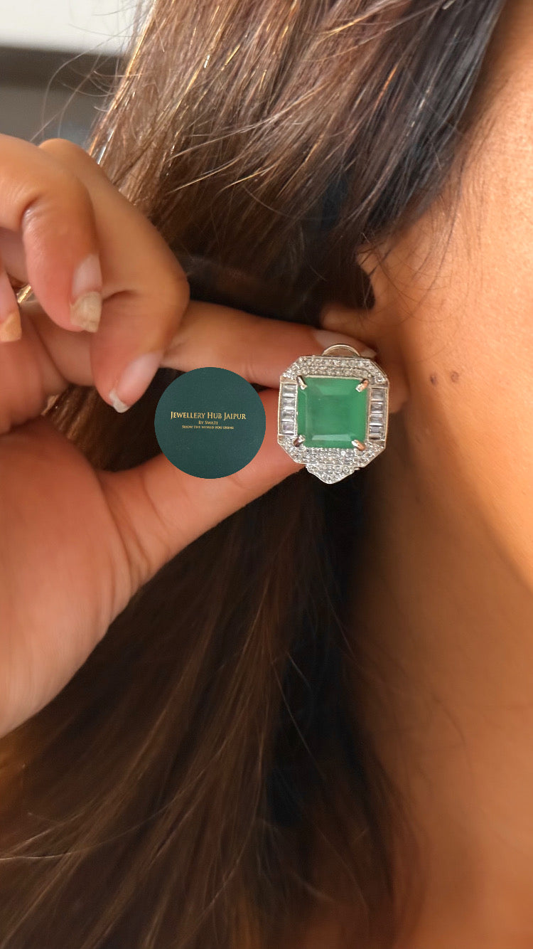 Mint doublet diamond cocktail choker set