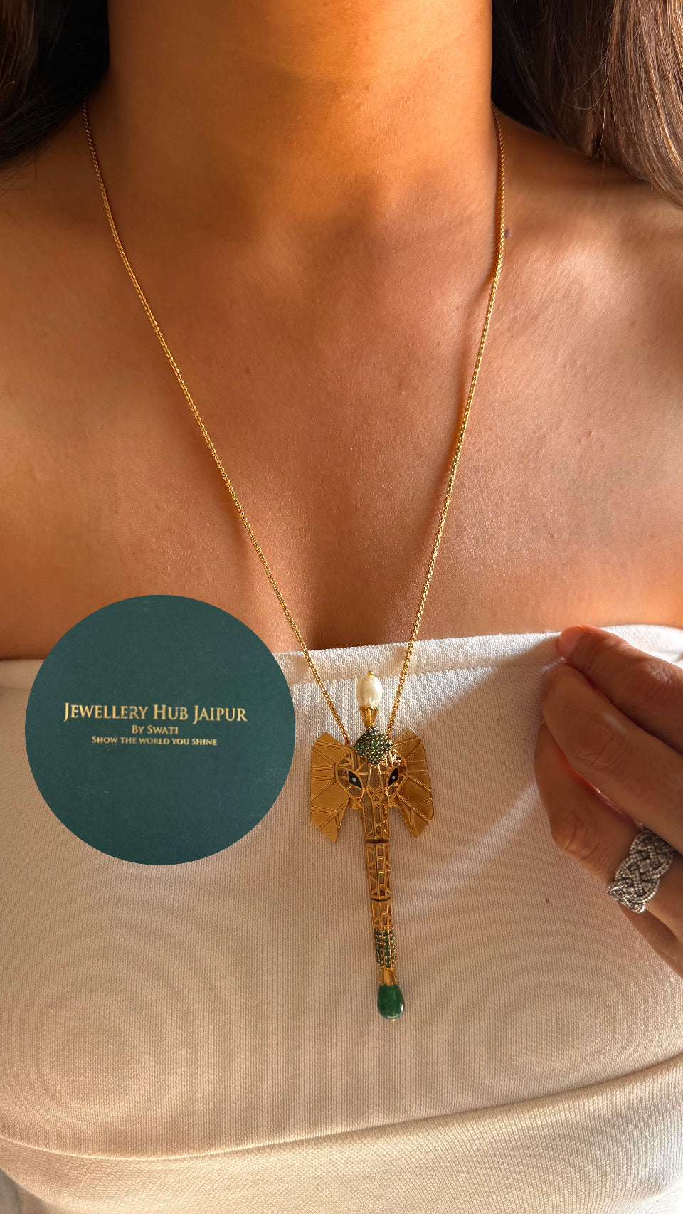 Lord Ganesha inspired pendant set