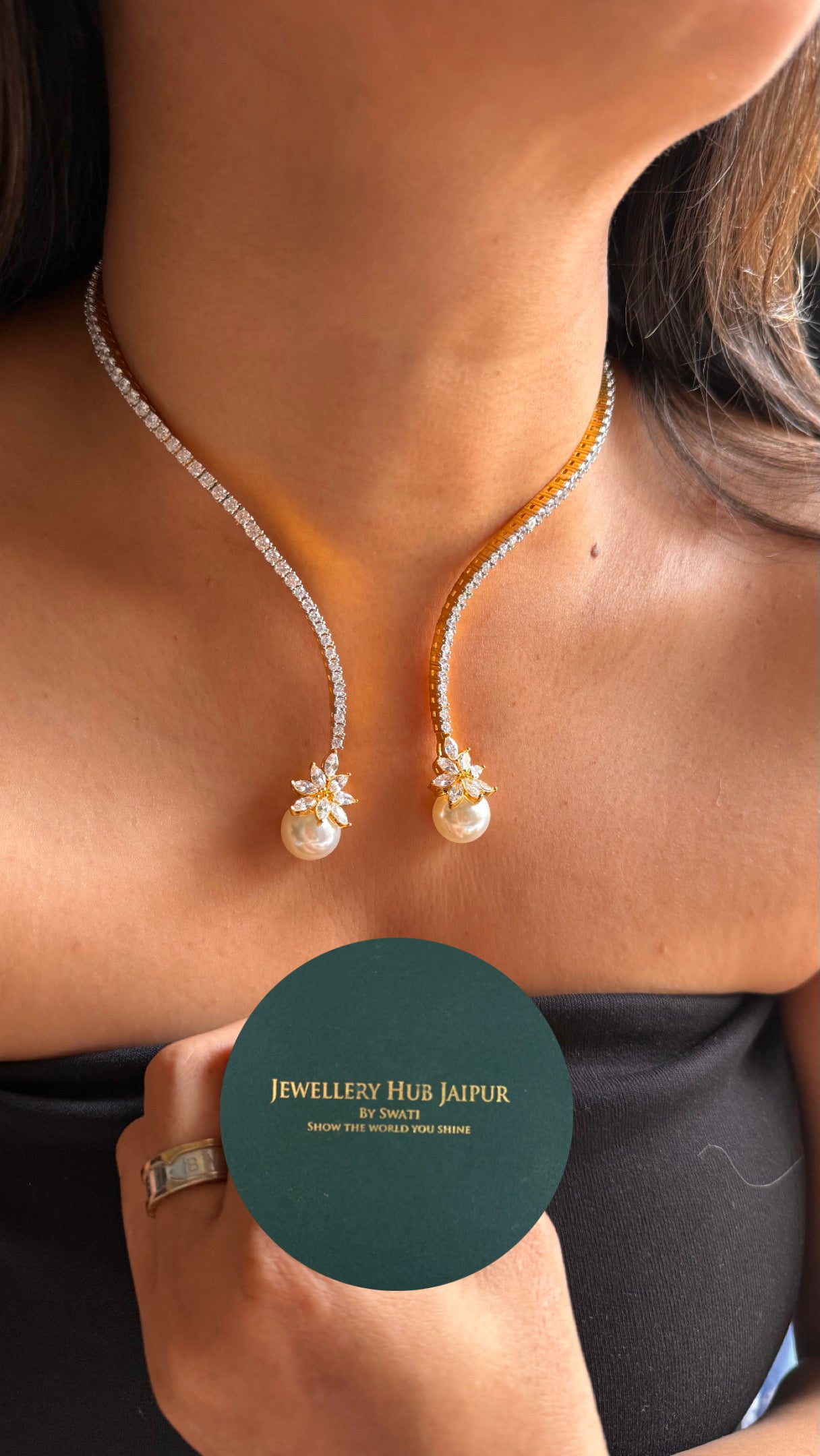 Astra shine cz diamond necklace
