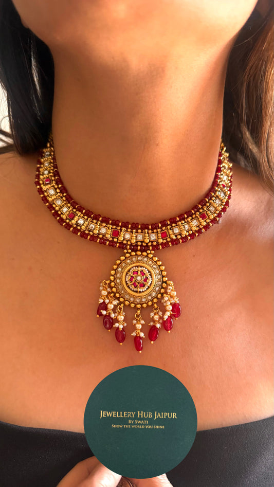 Ruby Rajwada collar necklace