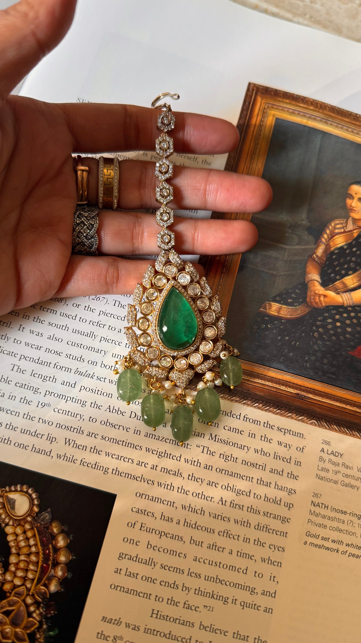 Maangtikka doublet tear drop maangtikka