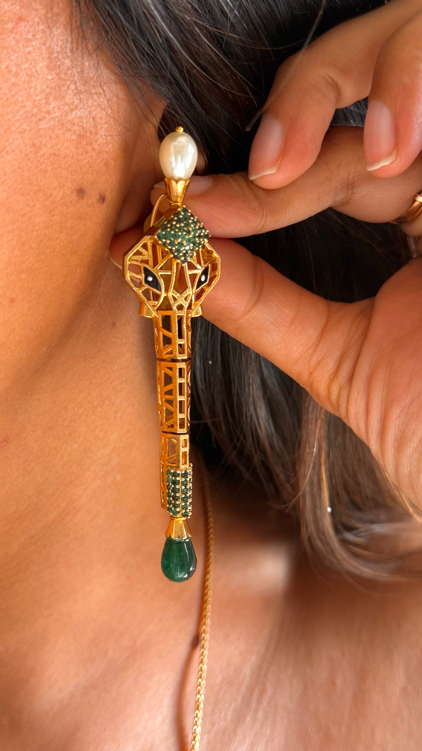 Lord Ganesha inspired pendant set