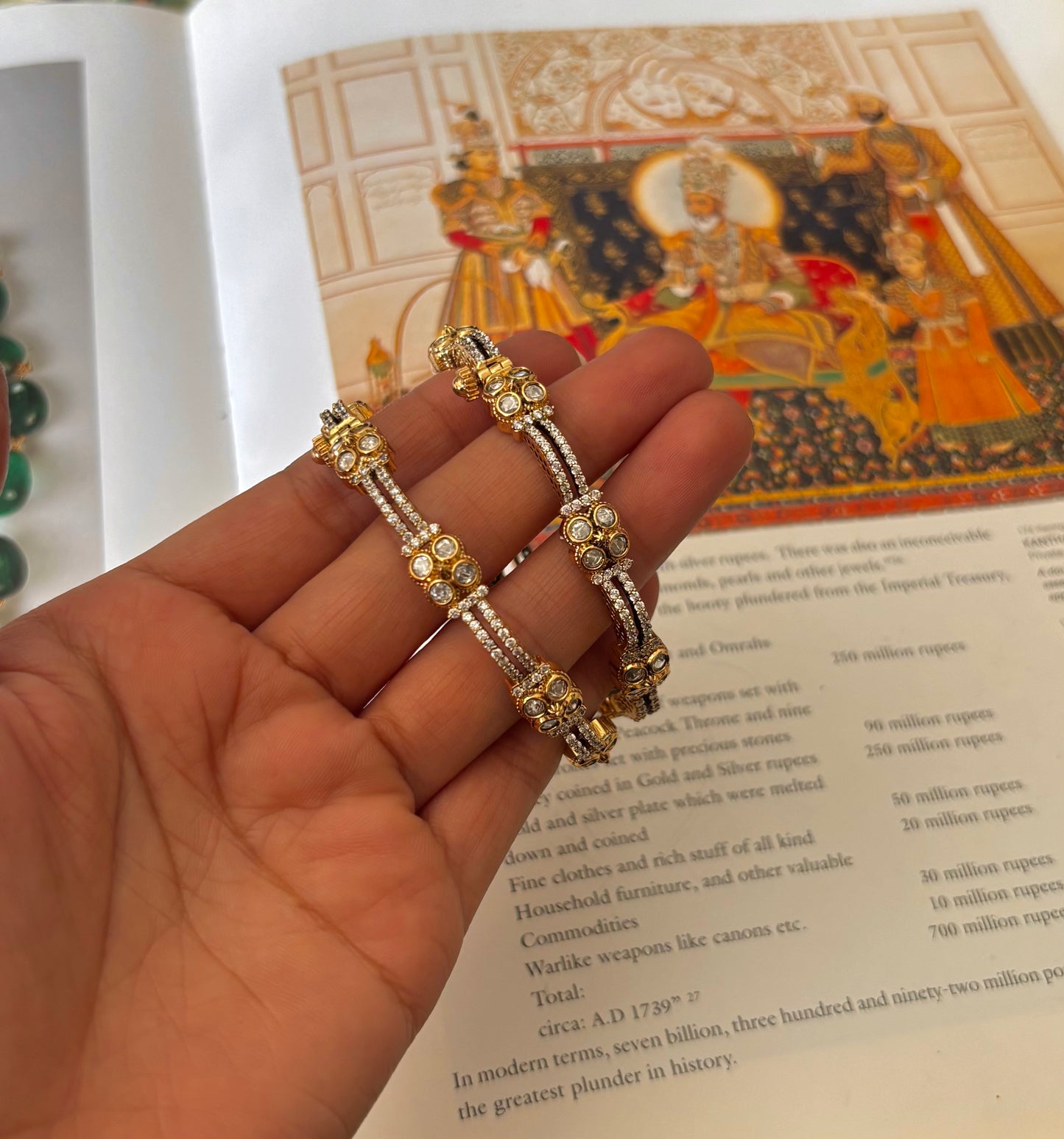 real moissanite victorian bangles