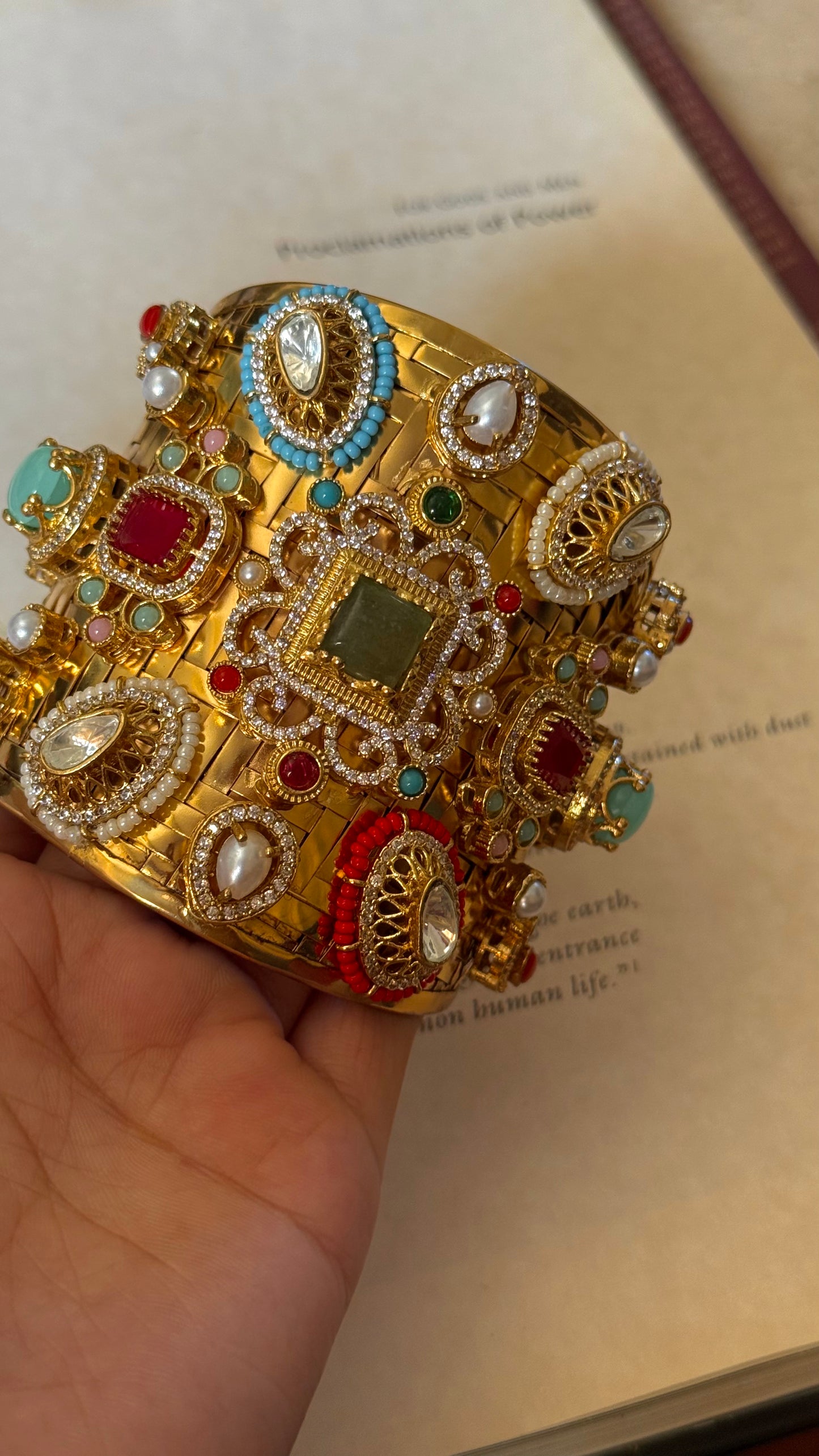Sabyasachi inspired mint antique Bracelet