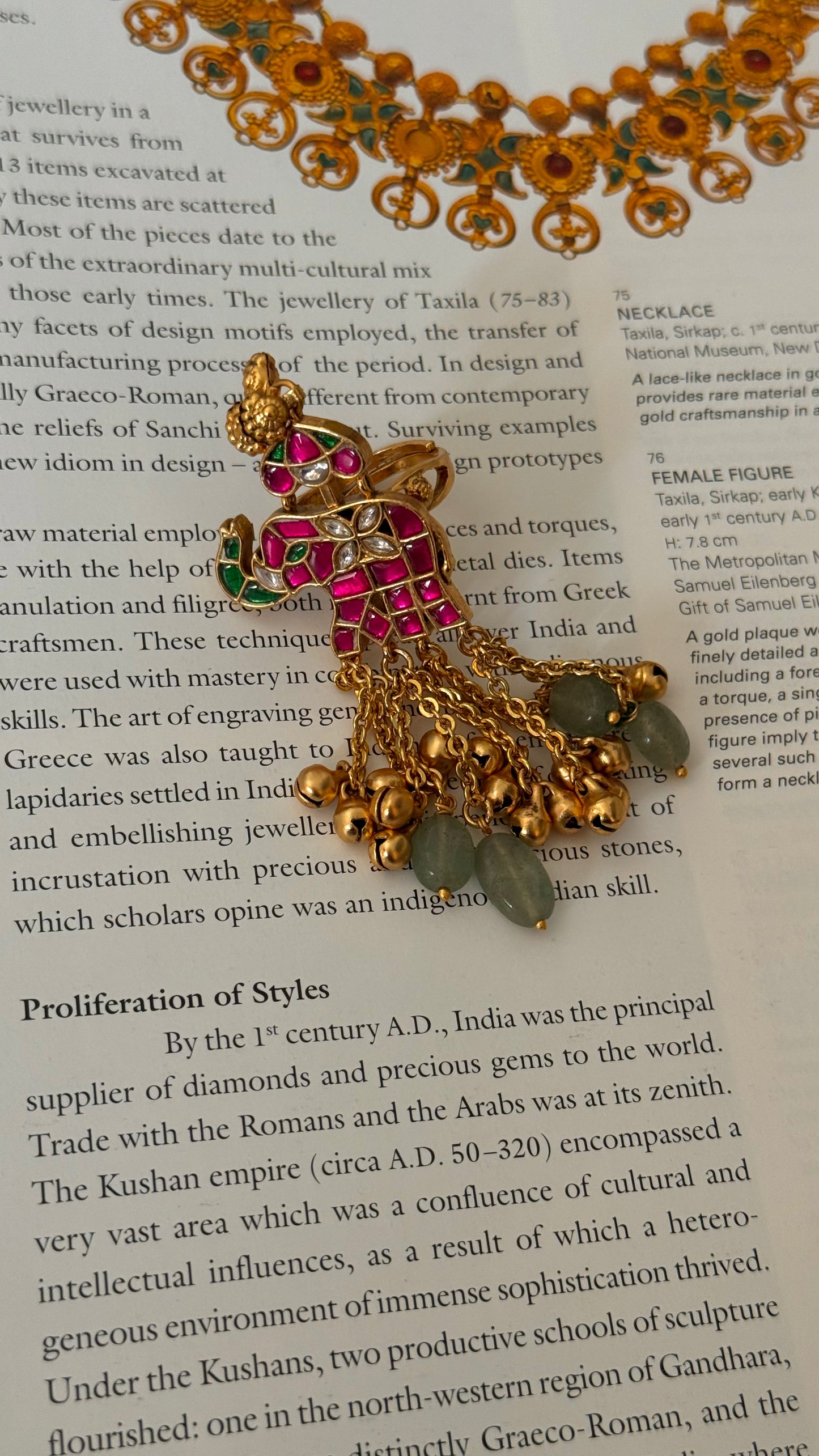 Chhatrapati Gajanand paachi kundan heritage ring