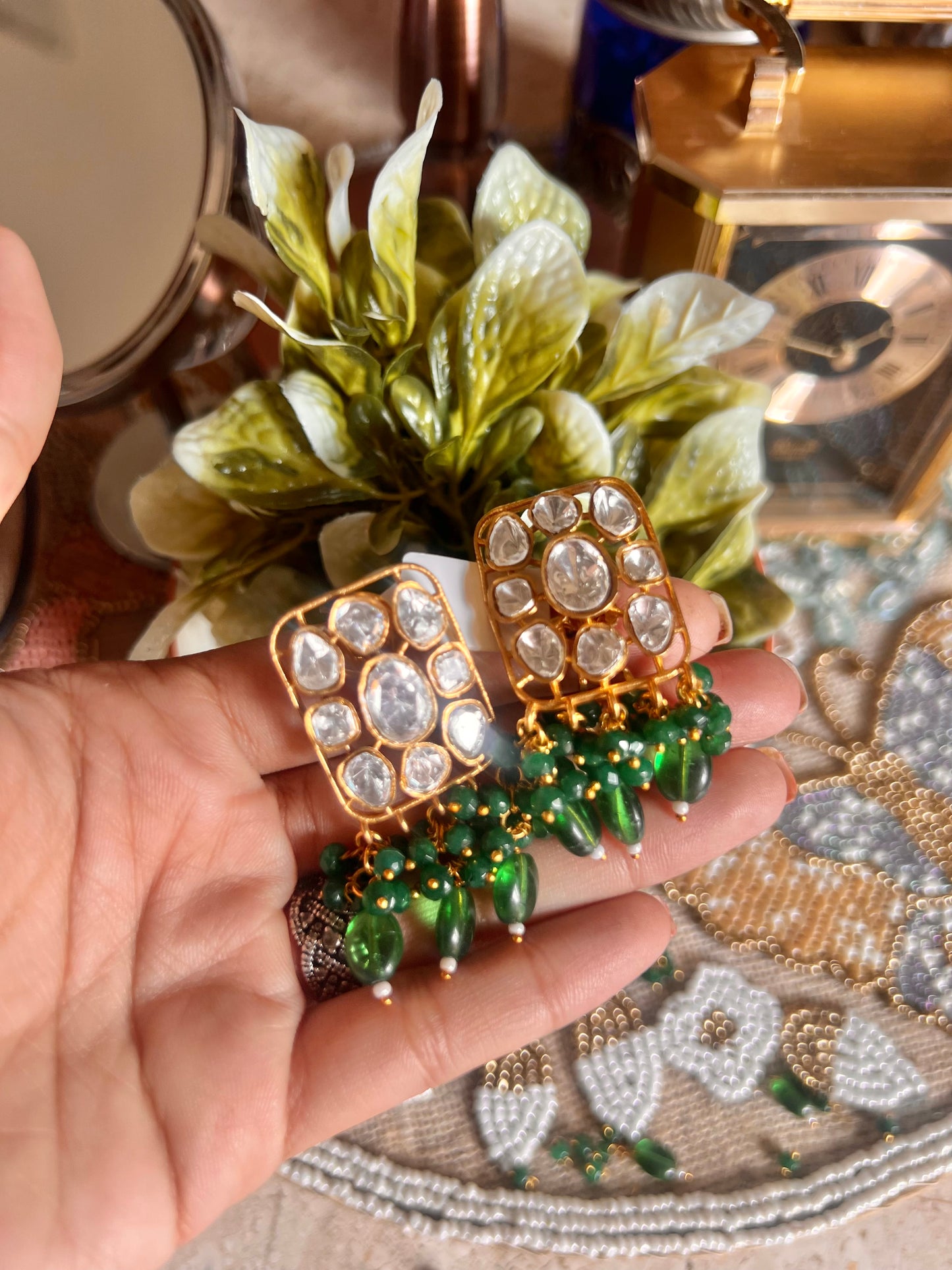 Moissanite Emerald choker
