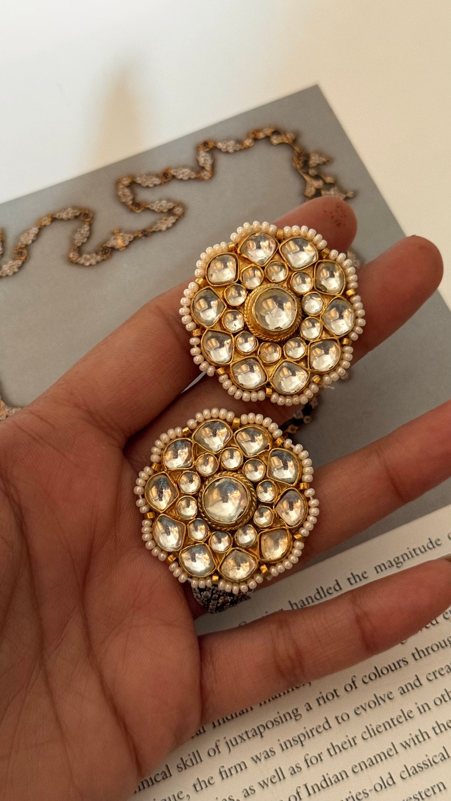 Paachi Heritage kundan studs