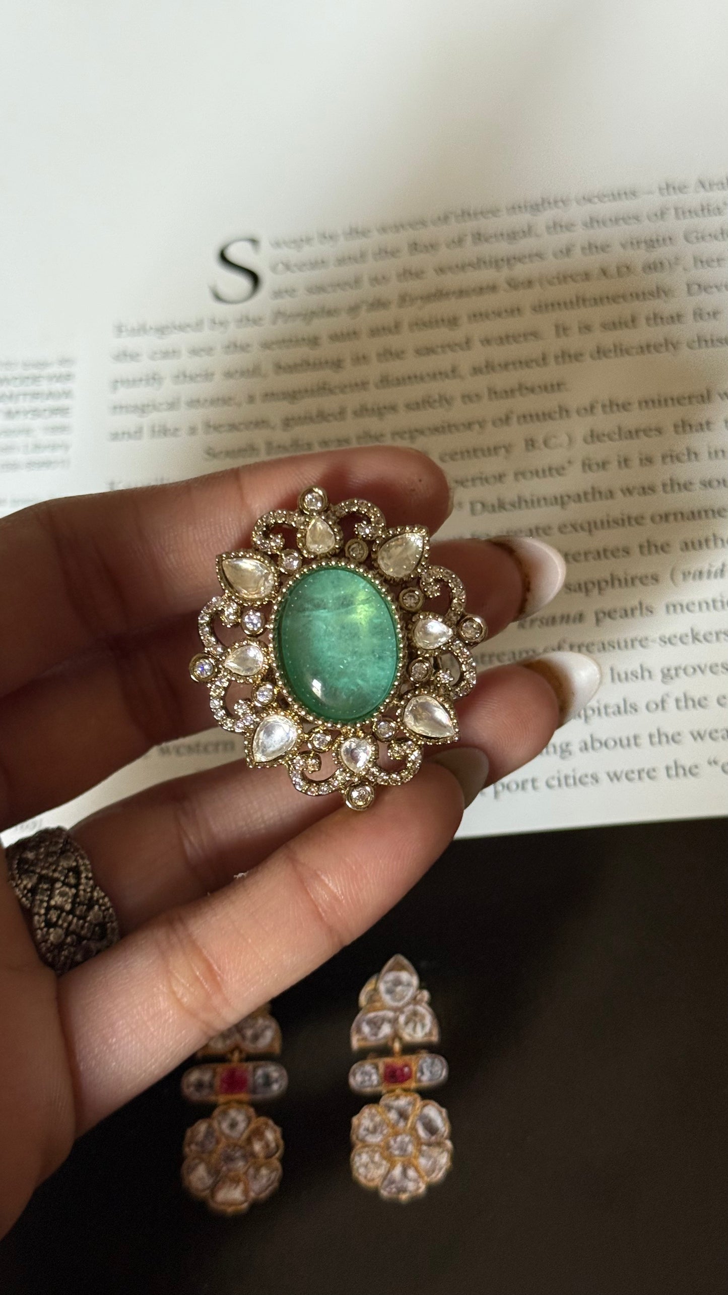 Mint doublet adjustable ring