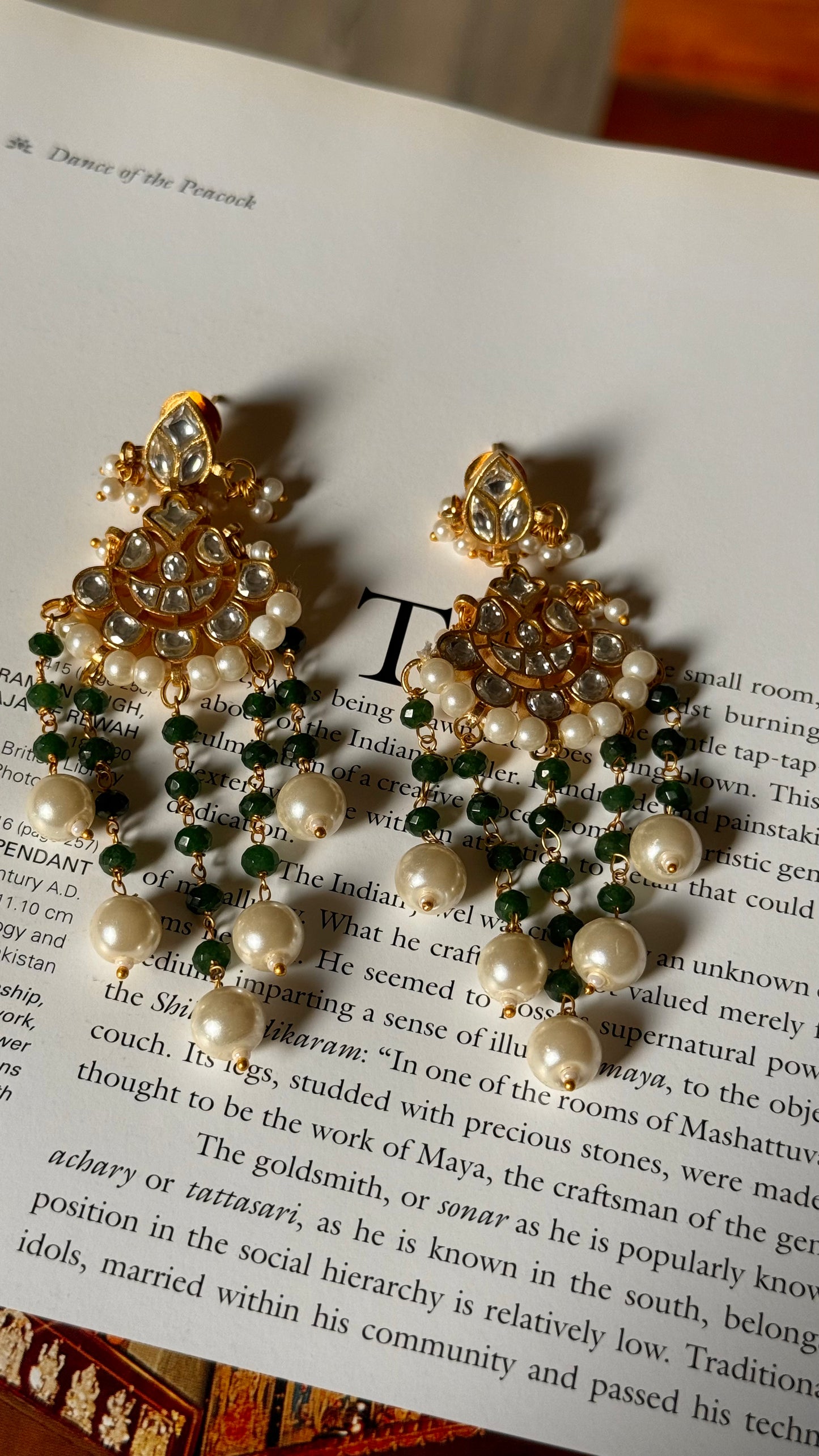 Paachi kundan earrings