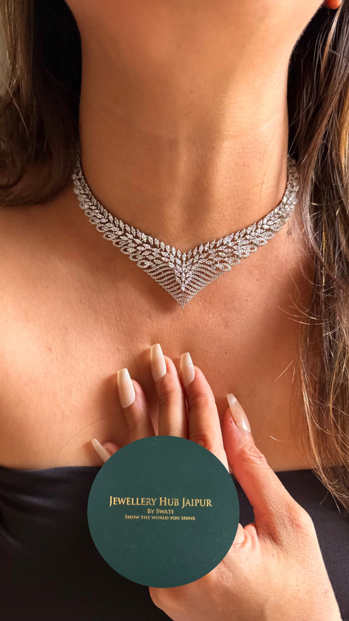 Cz diamond minimalist Necklace