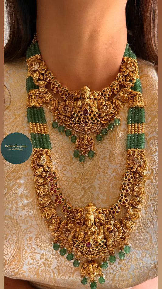 Goddess Laxmi dual necklace combo