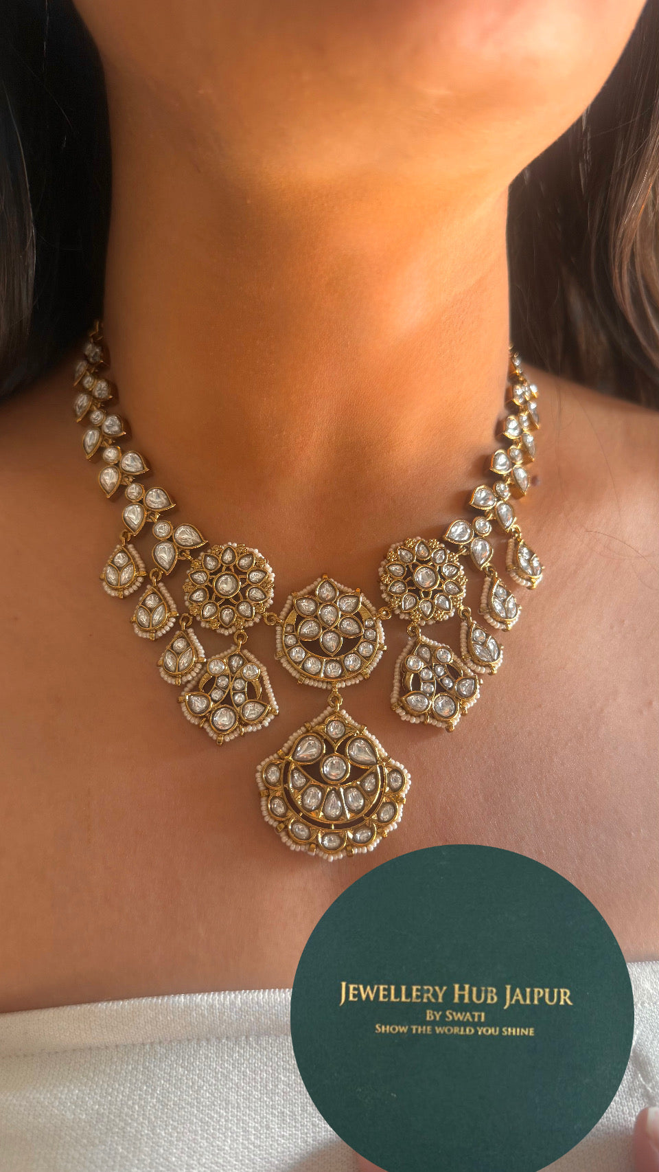 Sabyasachi inspired Victorian polki necklace