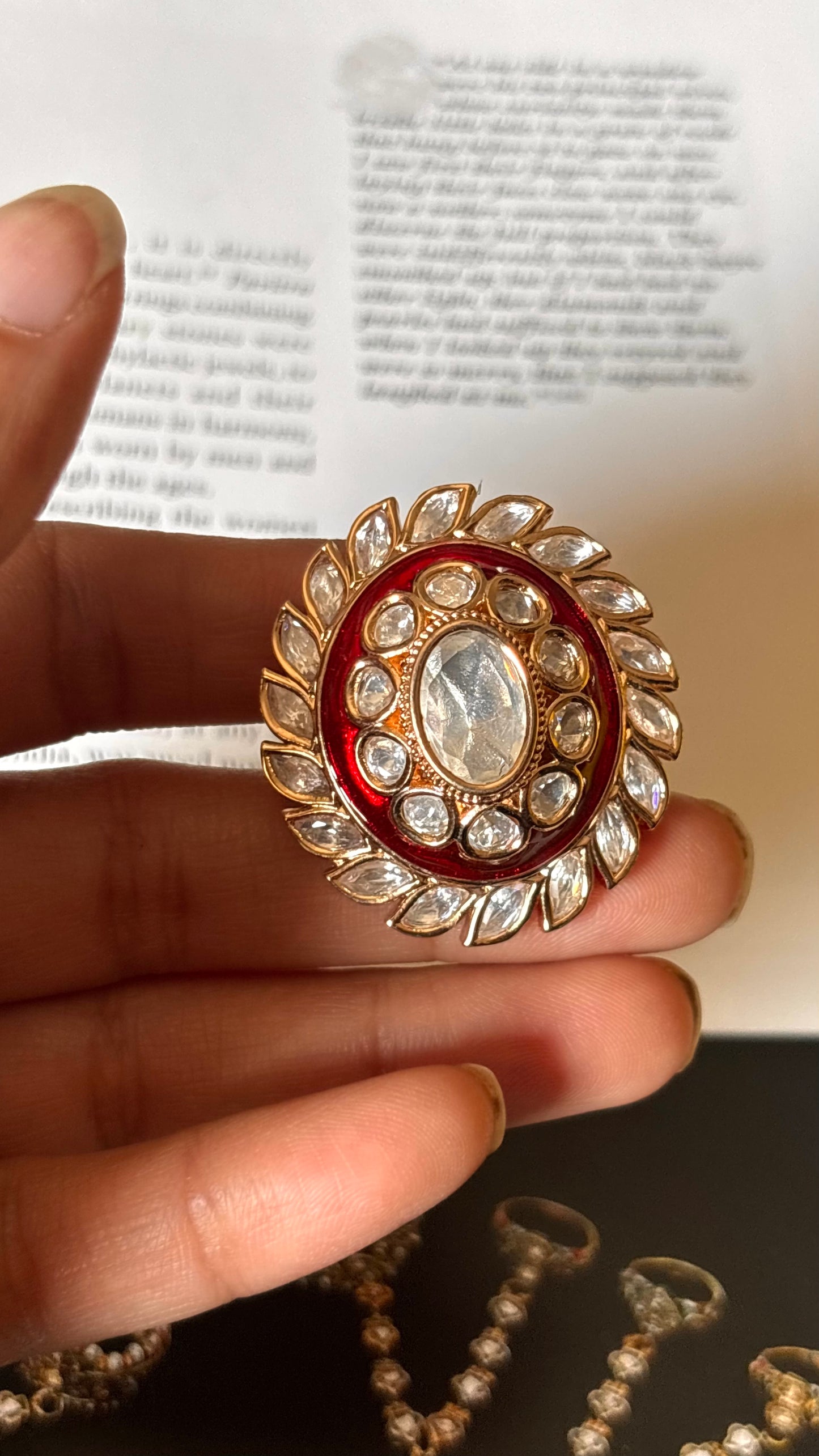 Ruby real moissanite Ring