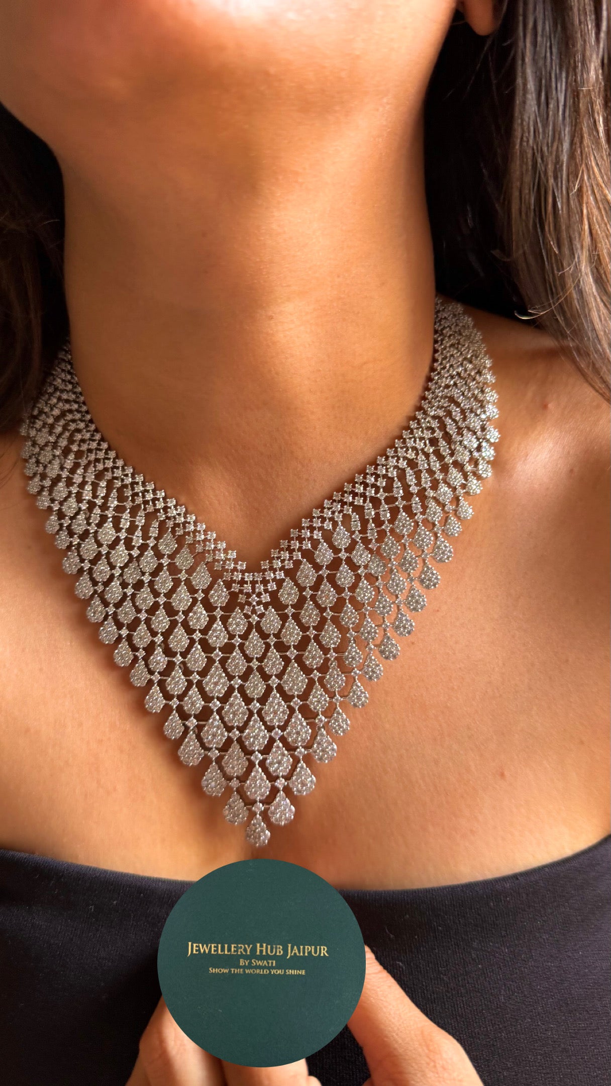 Noor shine cz diamond Necklace