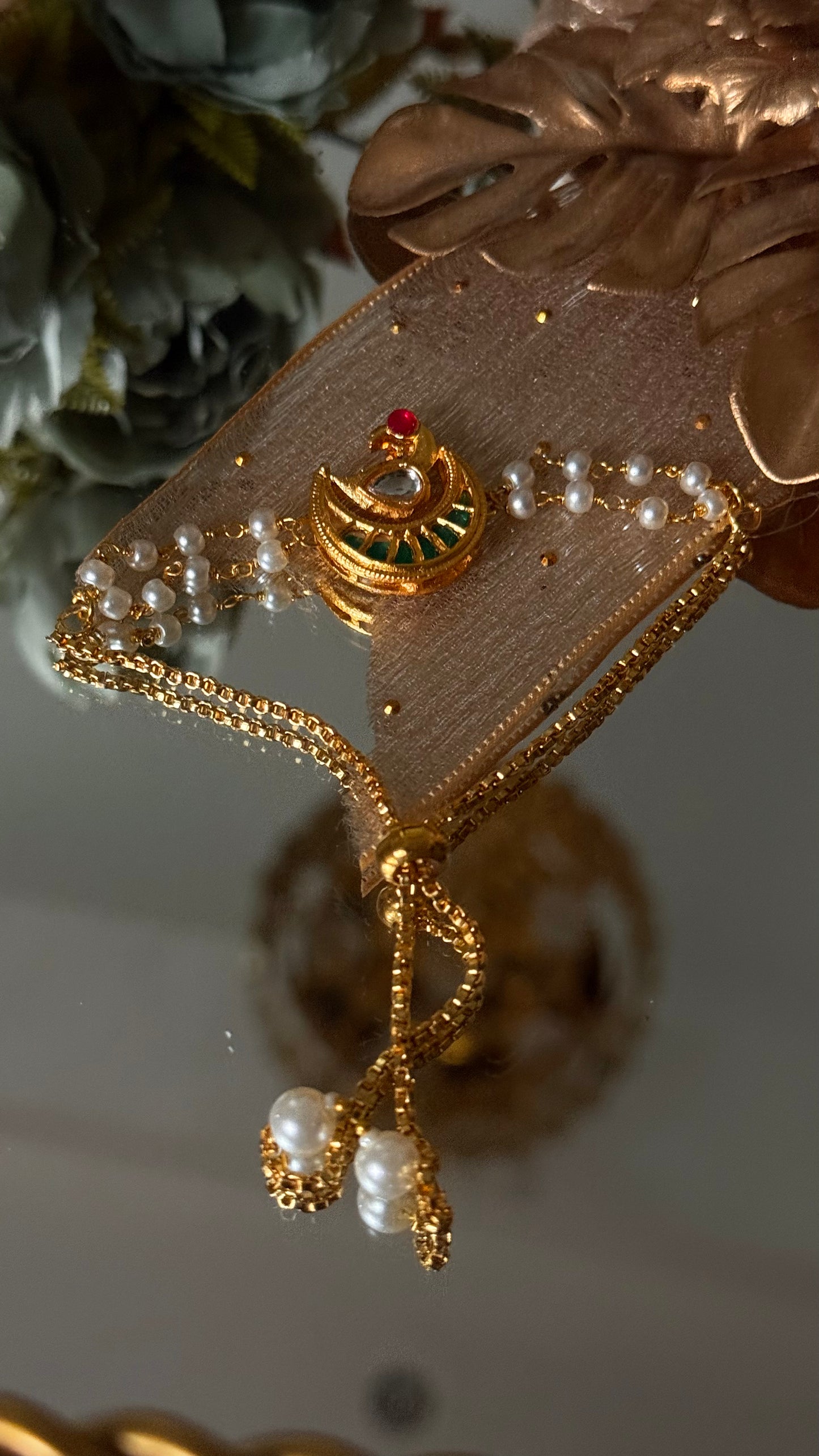 Peacock inspired rakhi
