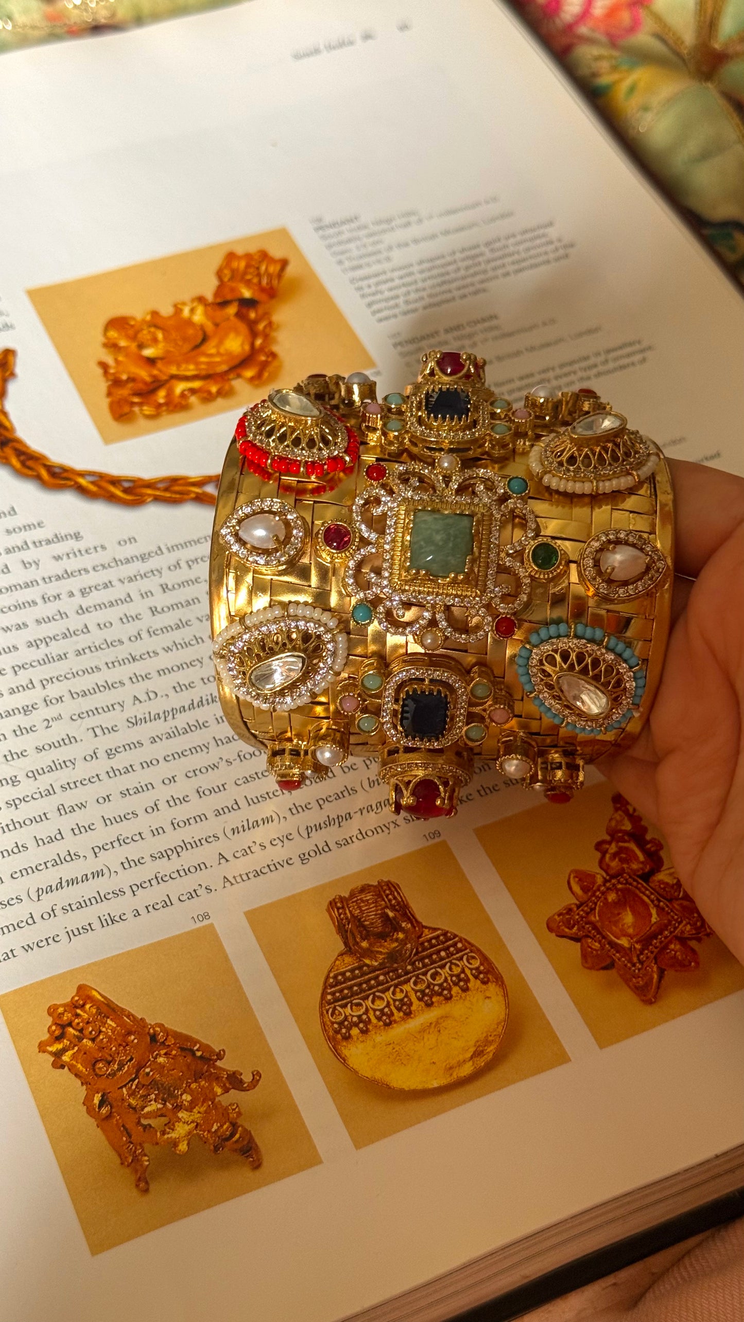 Sabyasachi inspired mint  bracelet