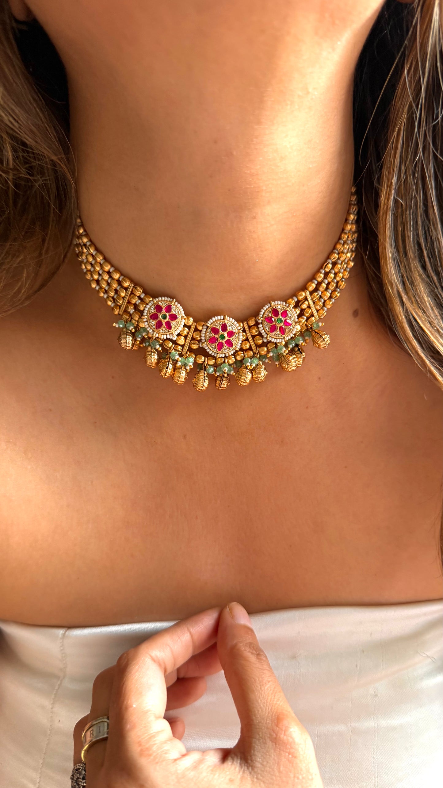 Rajwada real Swarovski necklace