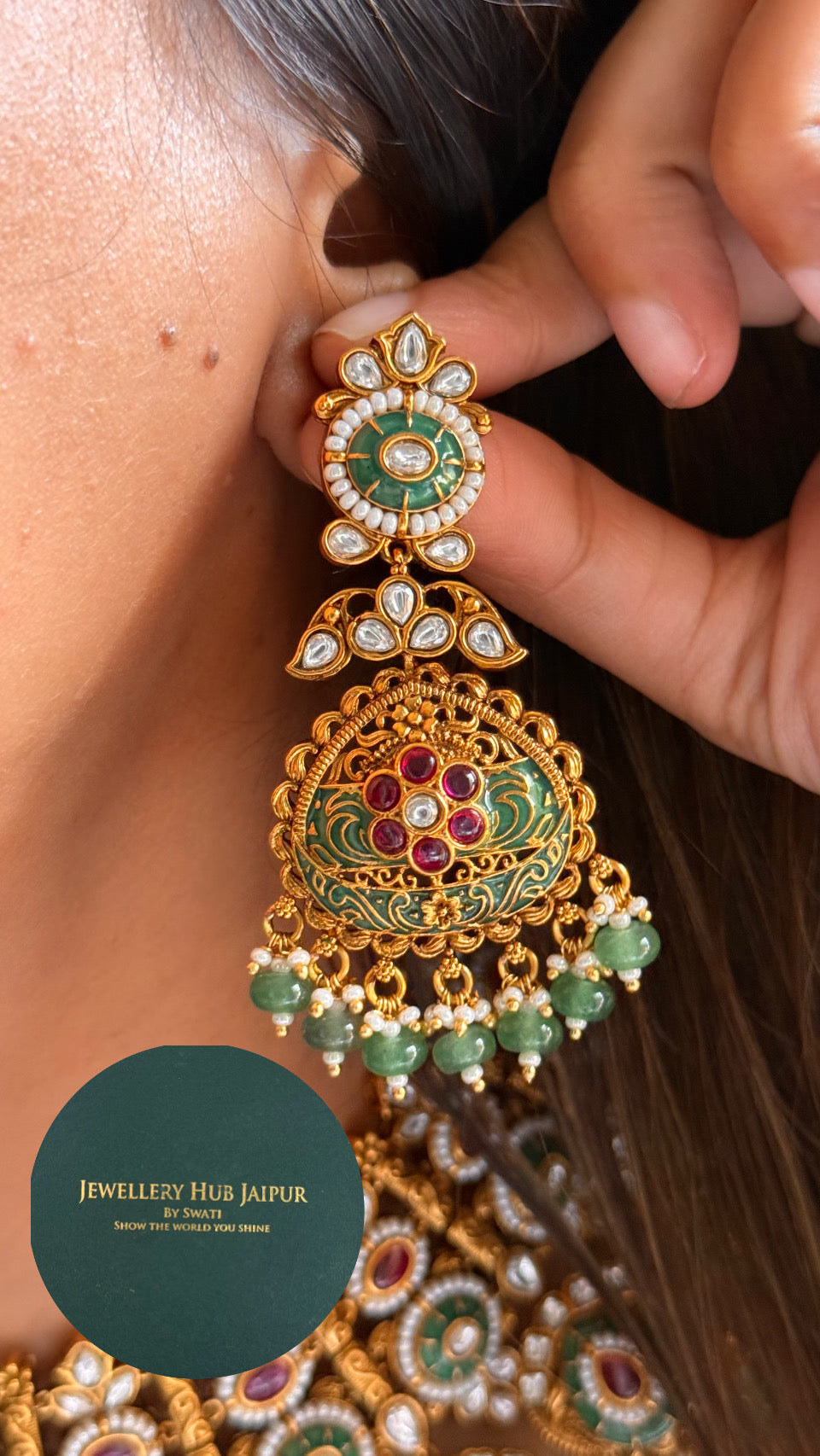 Rajwada art Tribhuvan Das zaveri inspired necklace