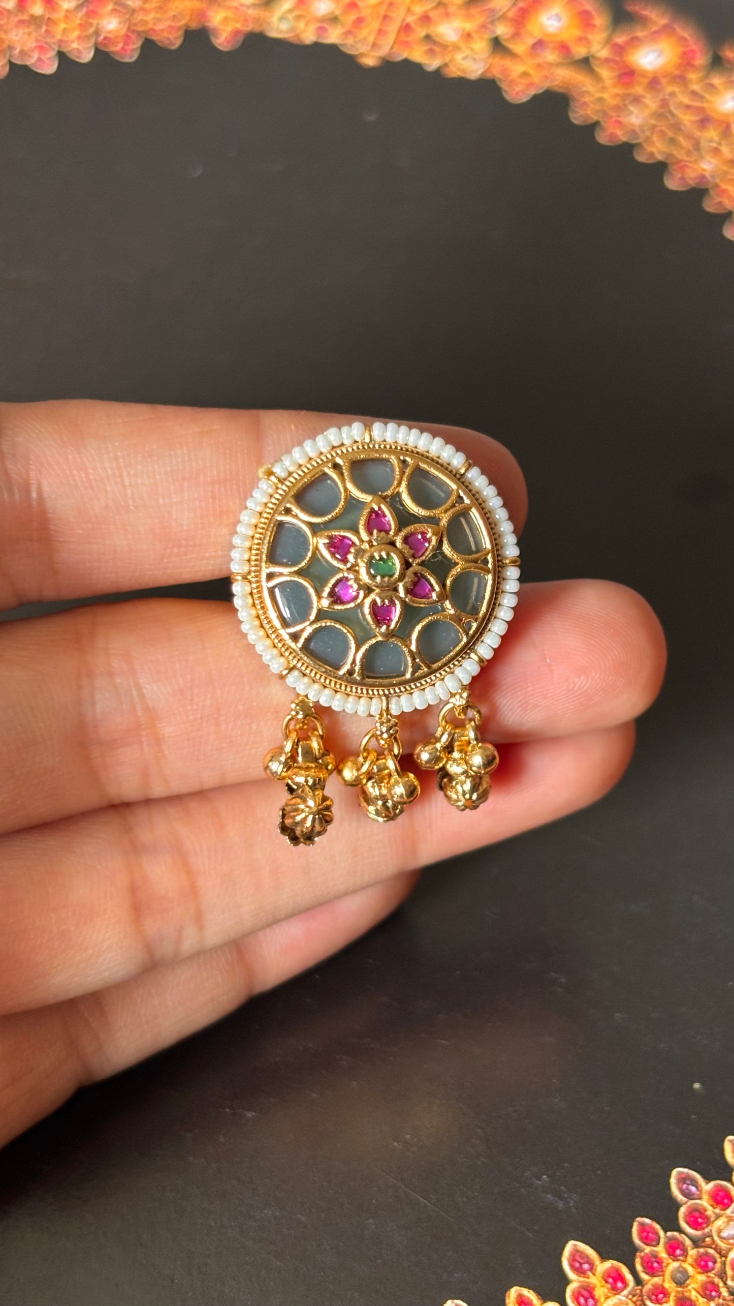 Rajwada chandrika ring