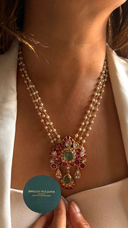Amarapali inspired paan pendant necklace