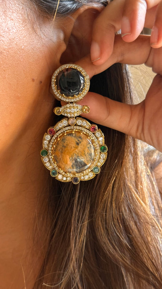 Sabhyasachi inspired
 doublet designer cocktail danglers
