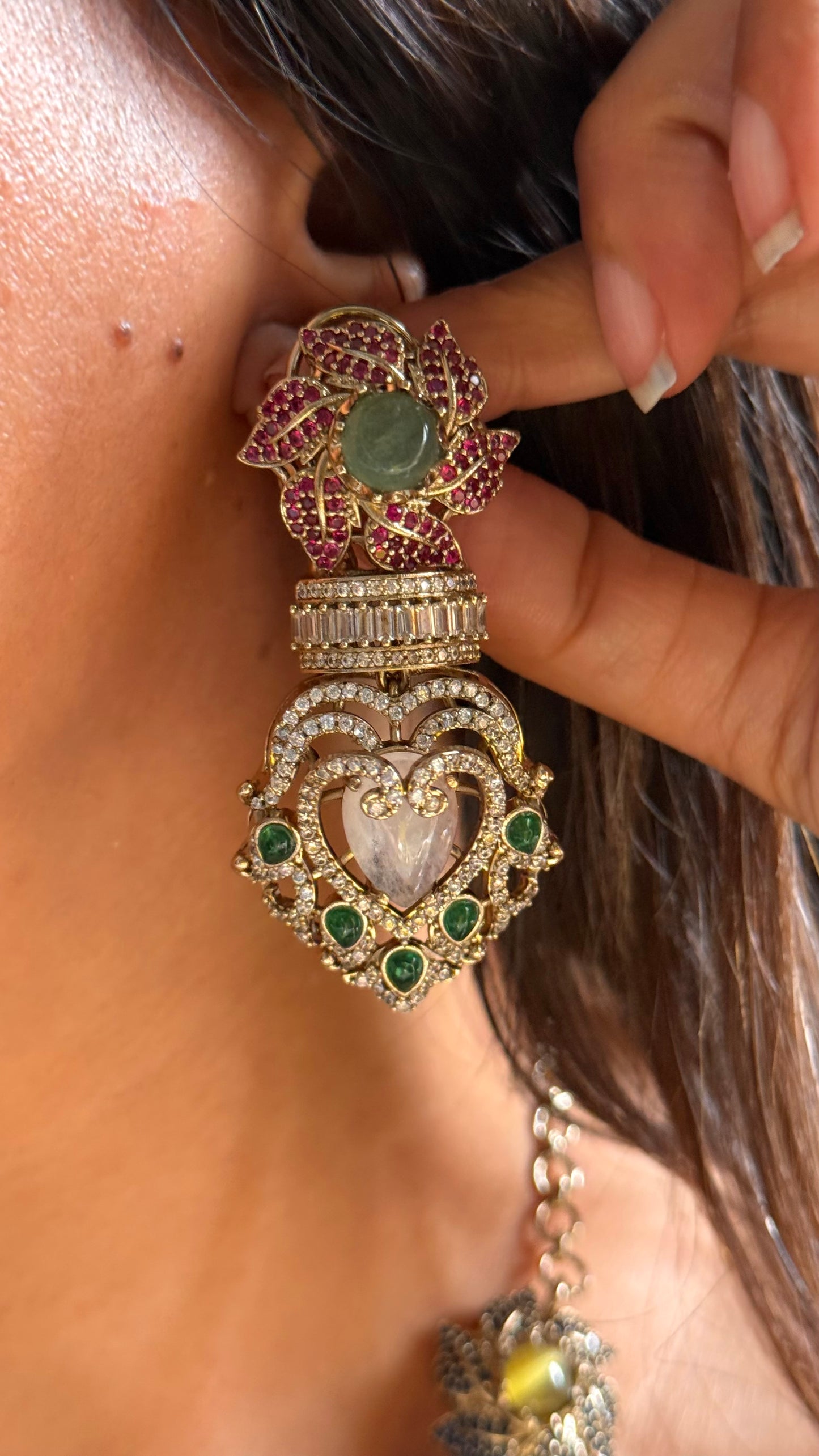 Sabyasachi inspired with natural stone designer Necklace