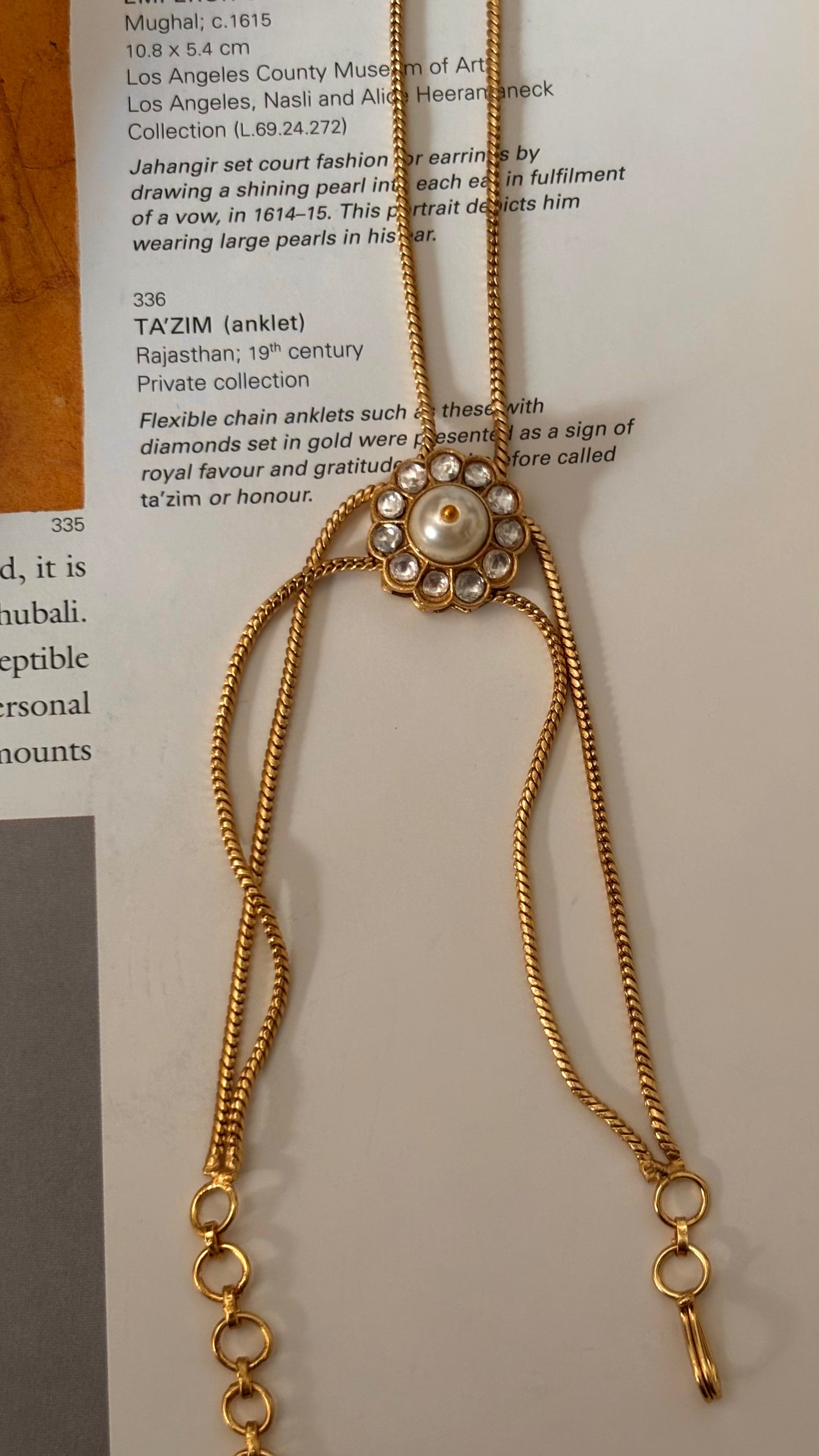 Pearl Hath phool wearable as foot ring