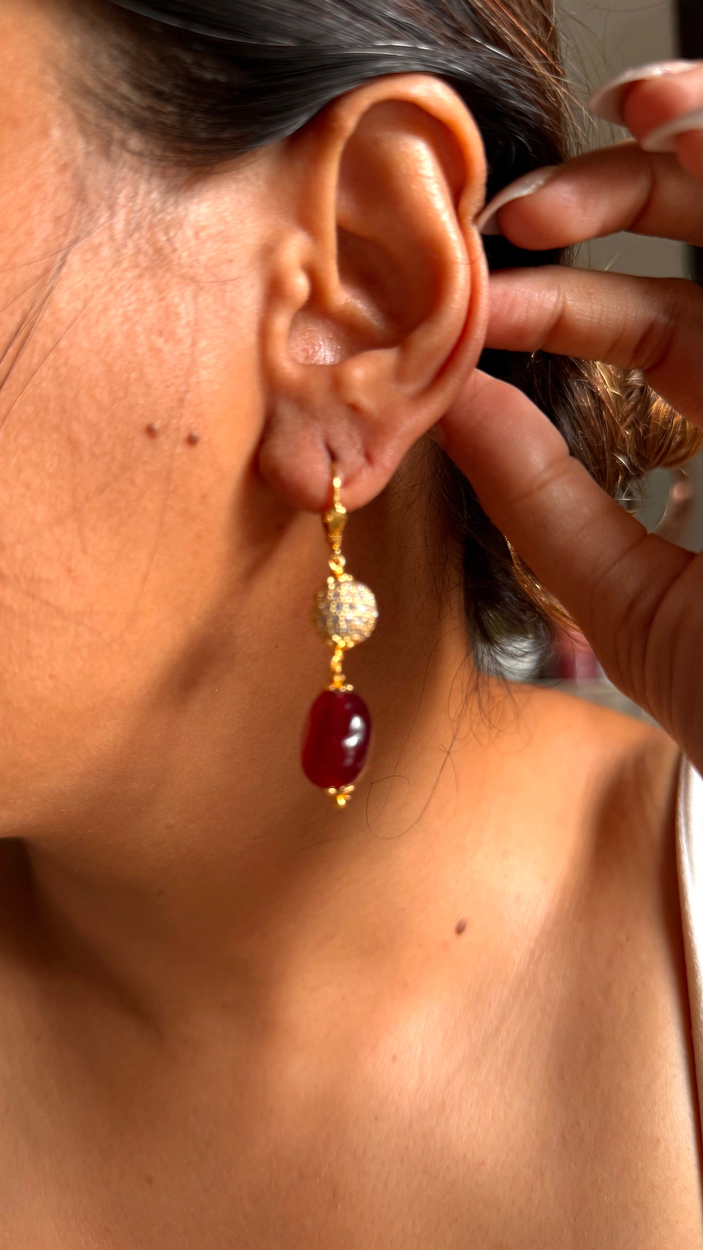 Ruby pearl string