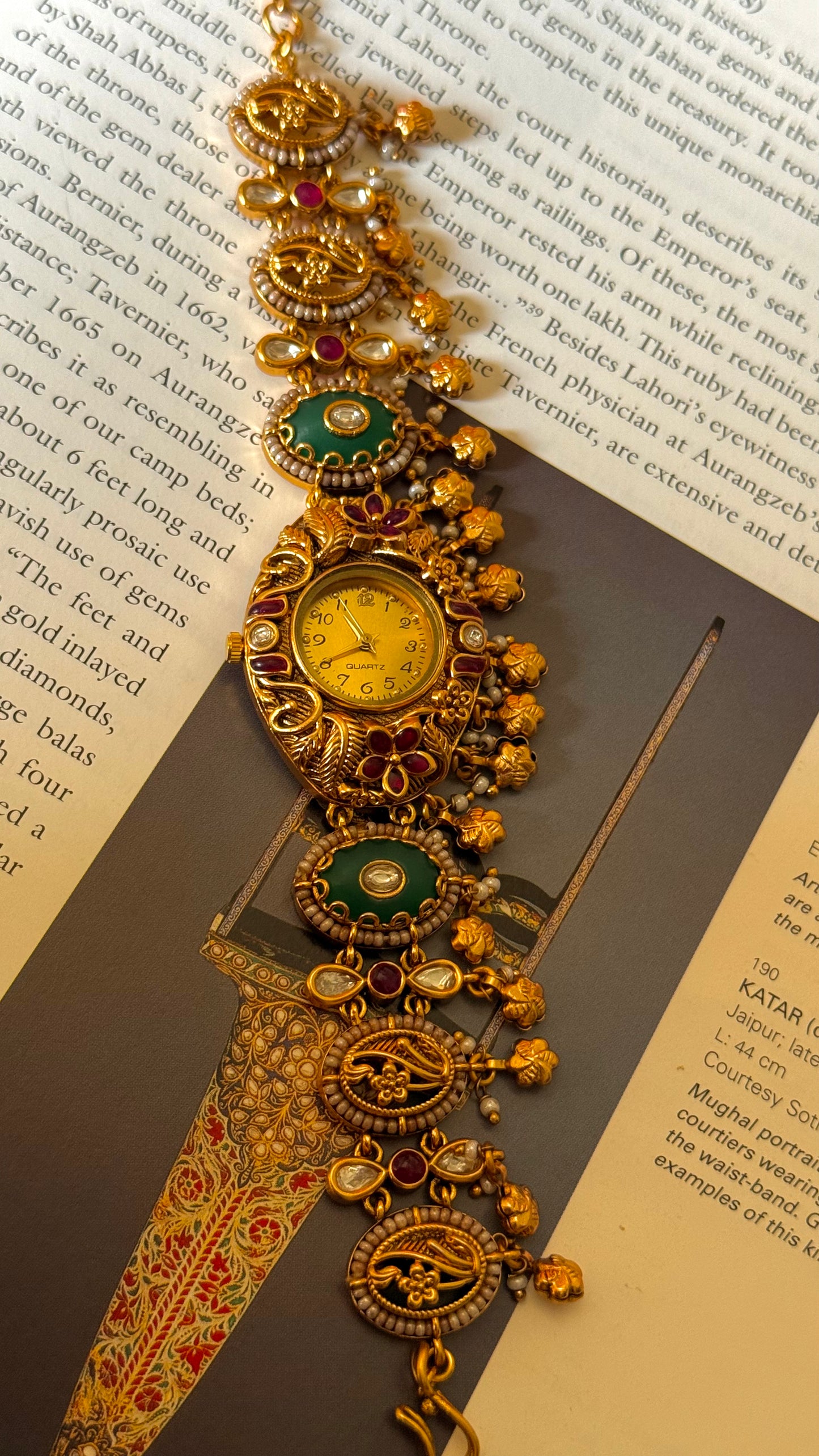 Rani sa designer emerald rajwada watch