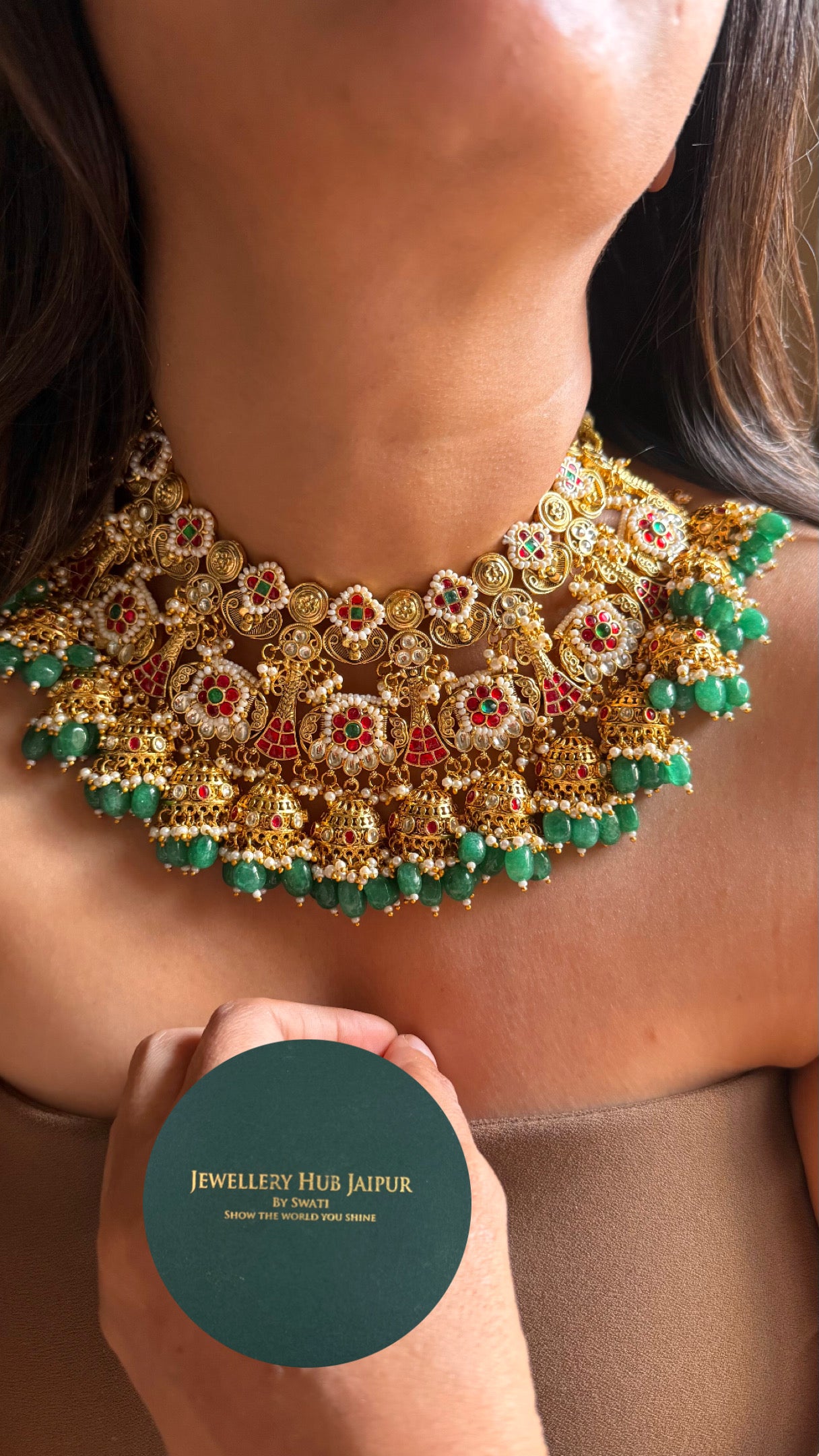 Heritage floral rajwada handmade Necklace