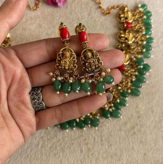 Temple jewellery with earrings