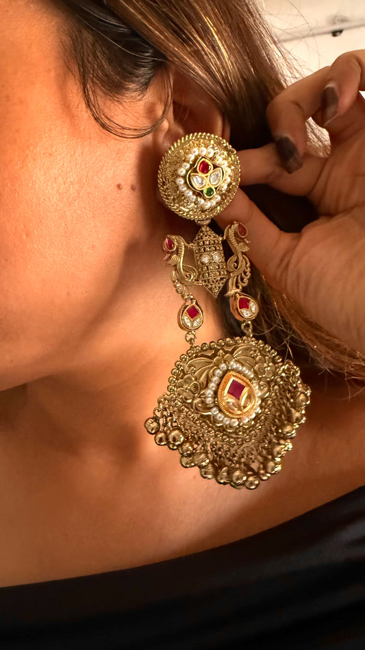 Ruby rajwada long earrings
