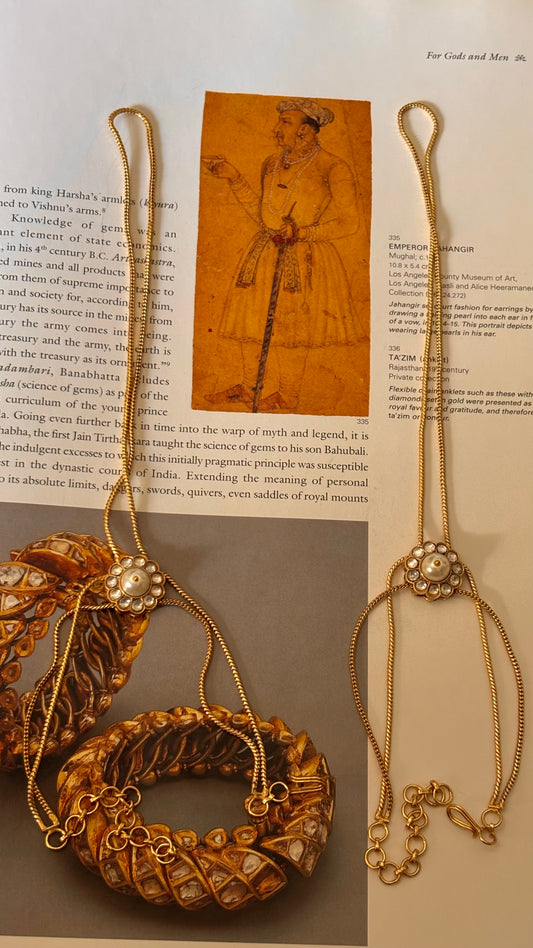 Pearl Hath phool wearable as foot ring