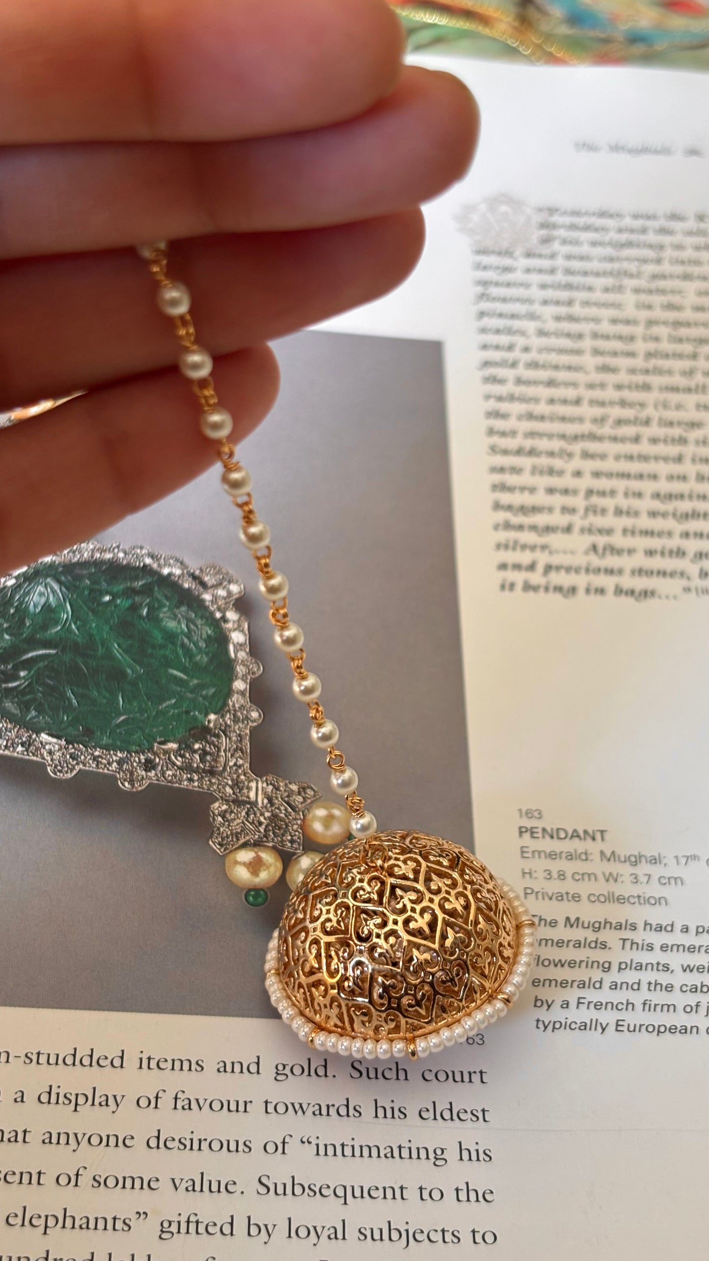 Gold polki nakashi heritage Borla