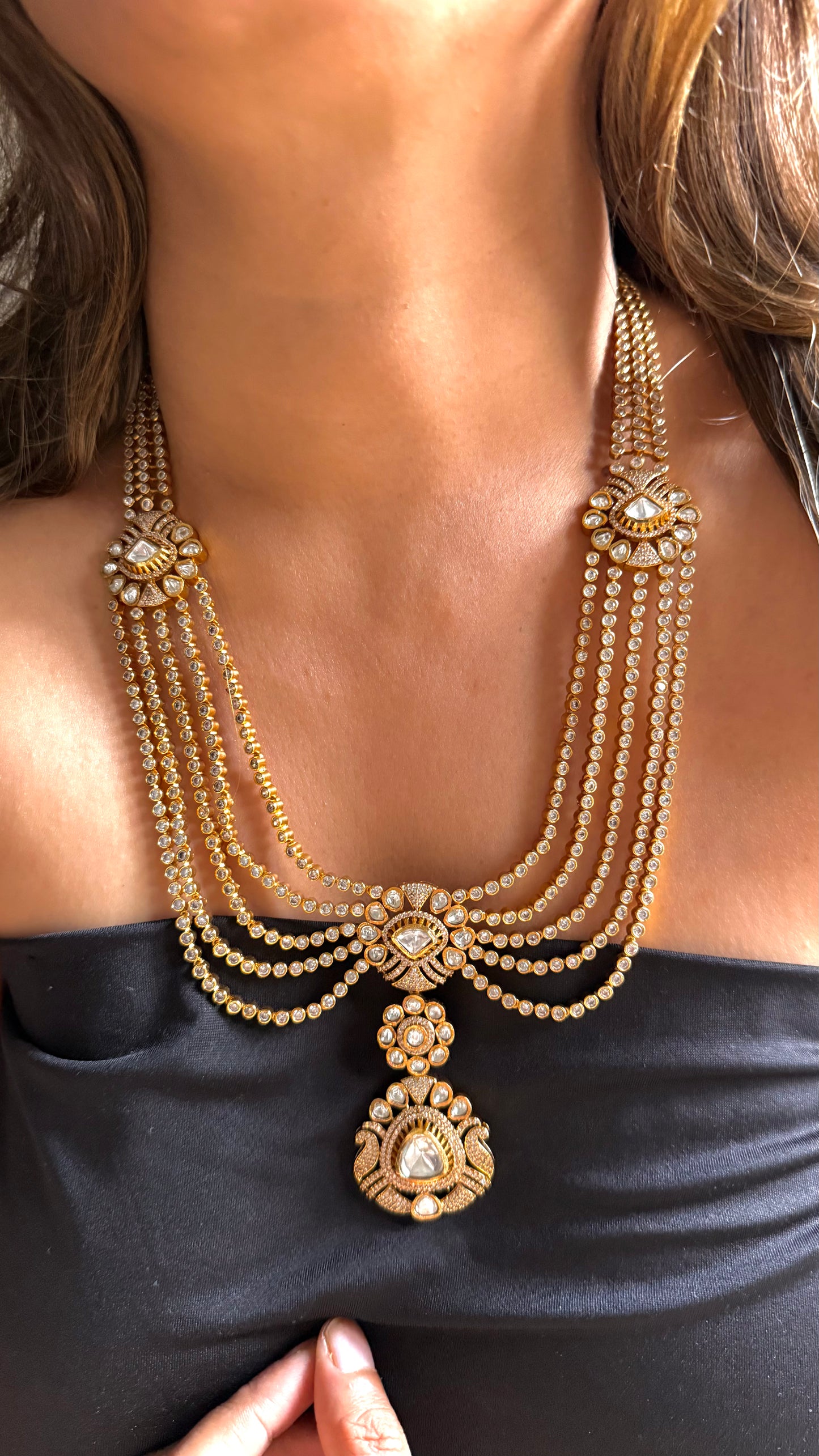 Royal polki heritage necklace