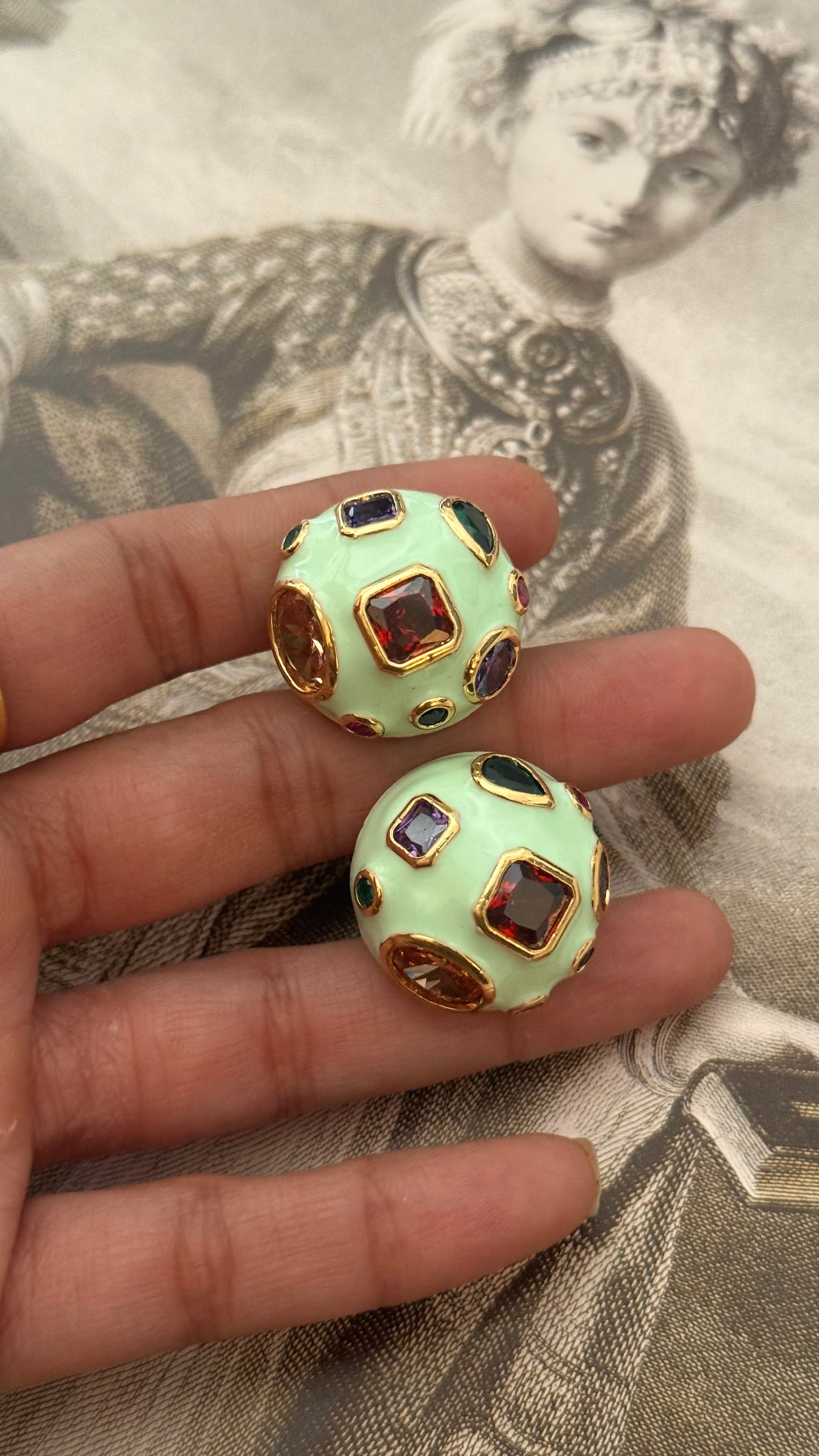 Mint mix designer studs