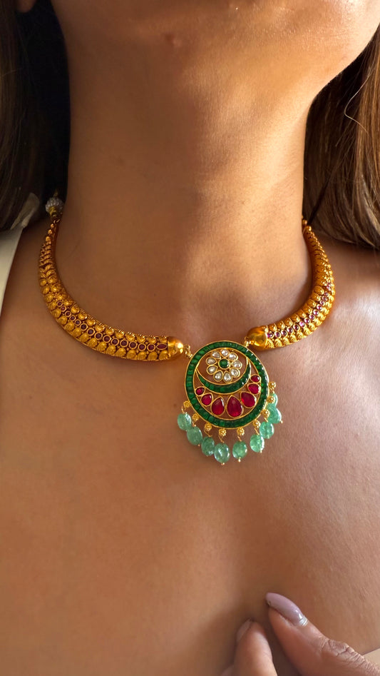 Emerald & ruby mint drop hasli