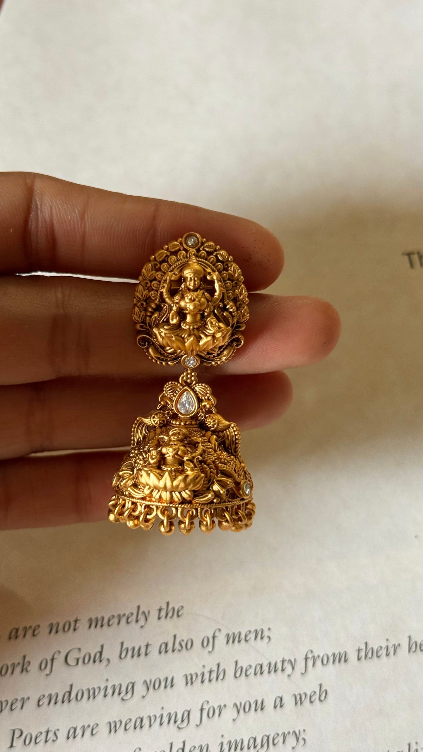 Goddess laxmi jhumka