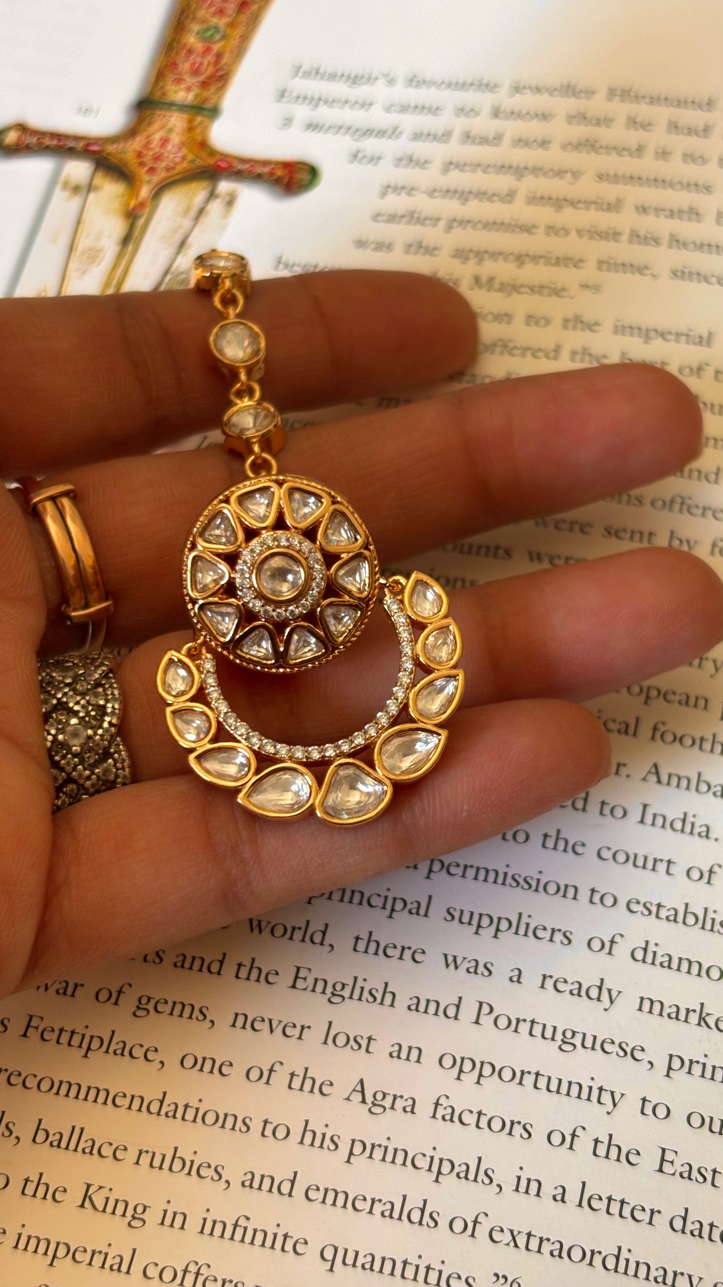 Polki chandbali Borla