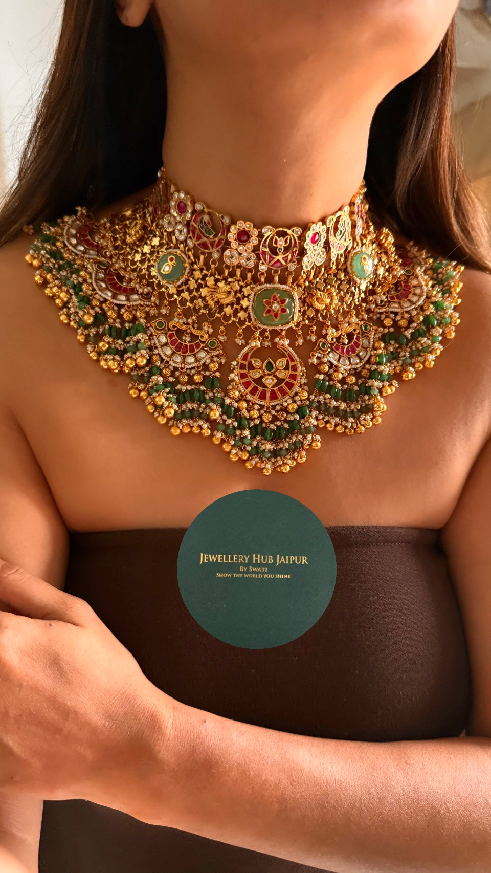 Heritage handmade bridal choker