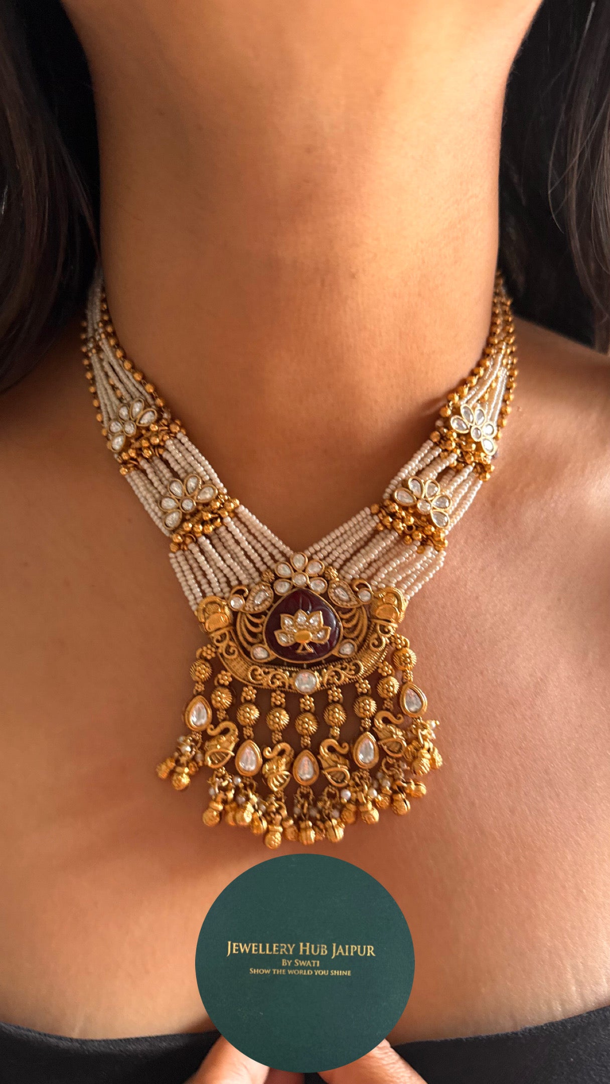 Ruby cheedh dana piroyi heritage necklace