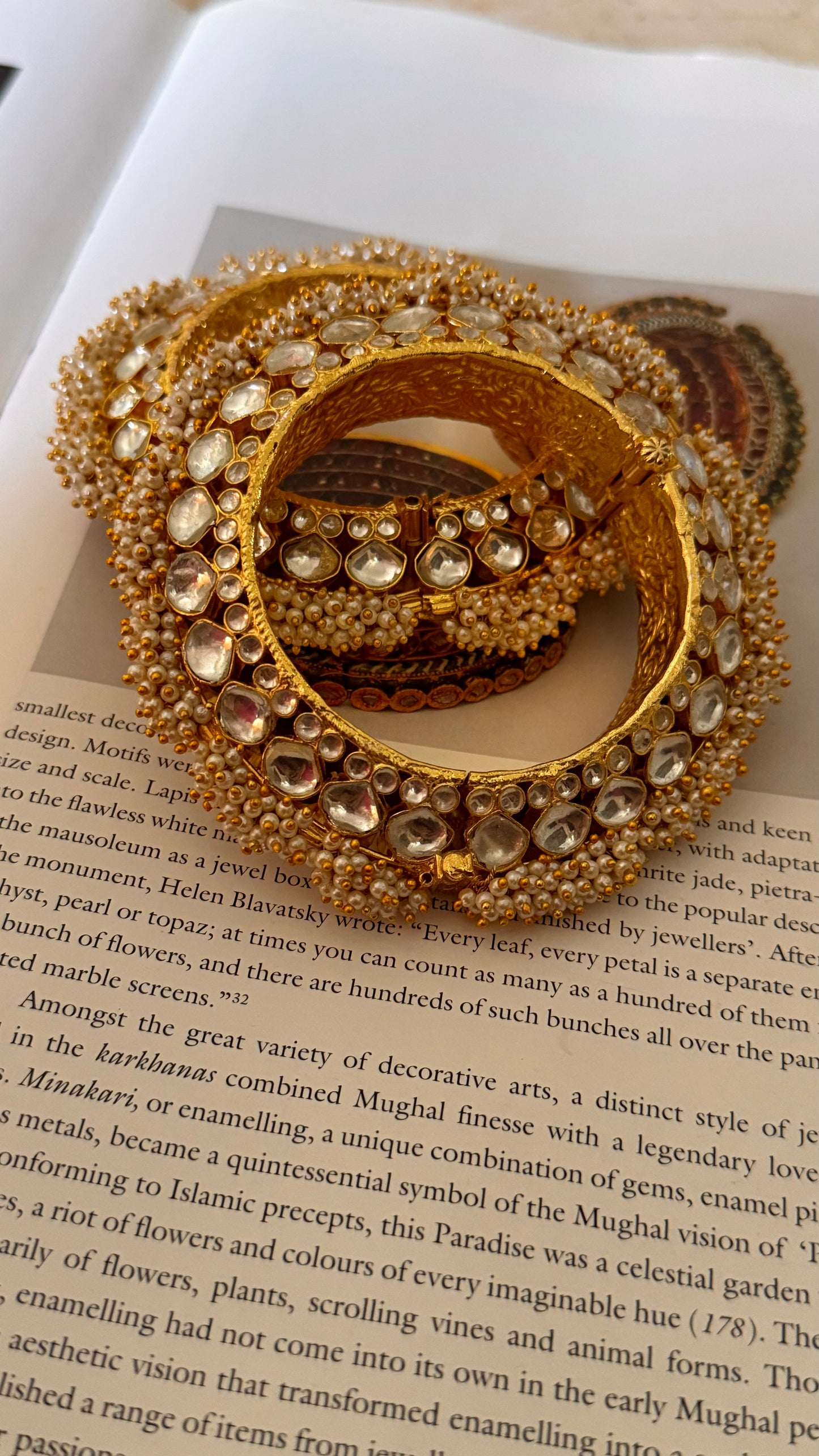 Paachi kundan heritage pacheli bangles