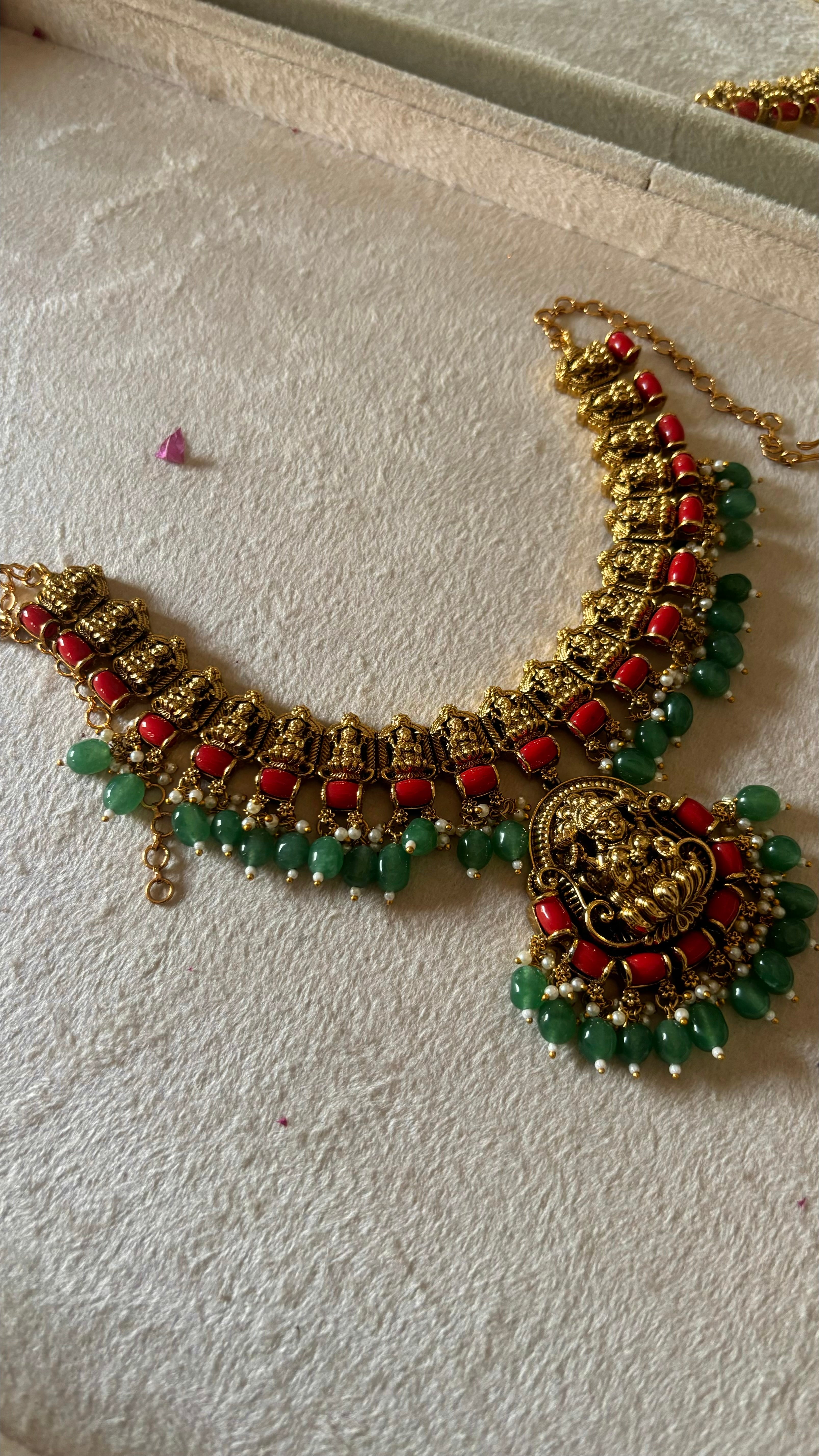 Temple jewellery with earrings