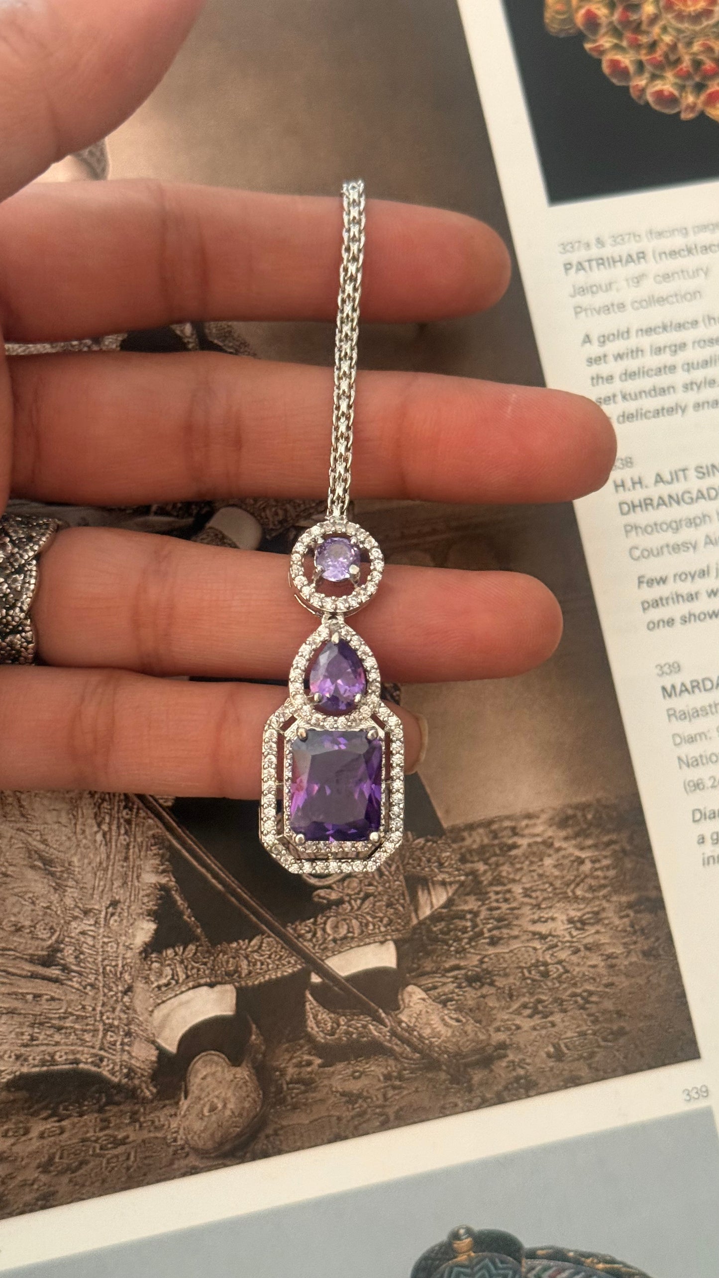Tanzanite maangtika