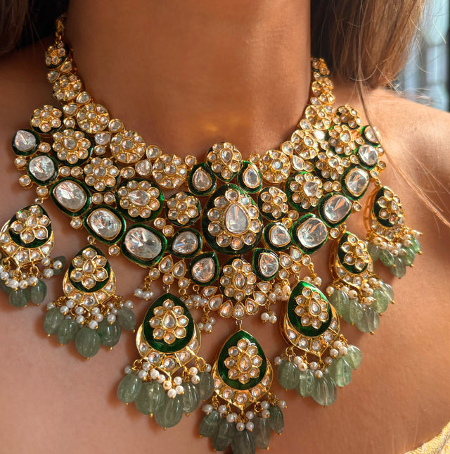 Meenakari heritage bridal asia necklace